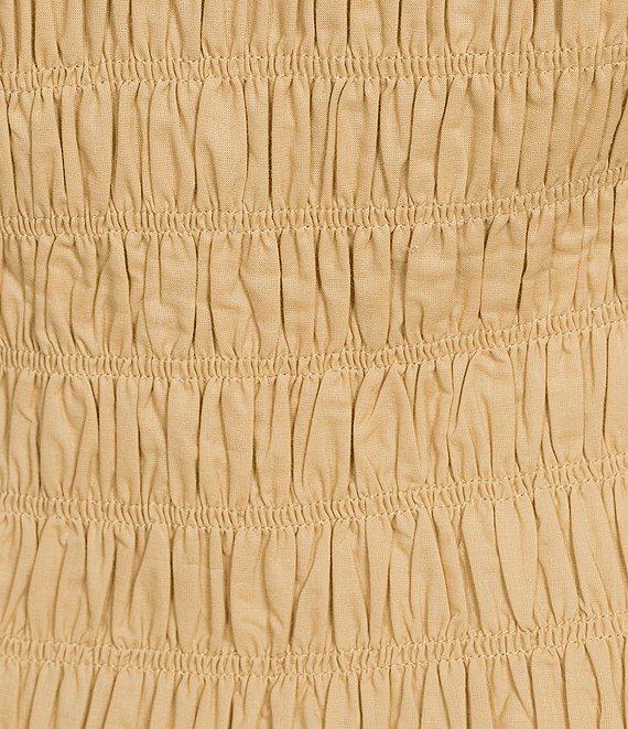 Sugarlips Plus Size Flutter Sleeve Smocked Woven Blouse Product Image