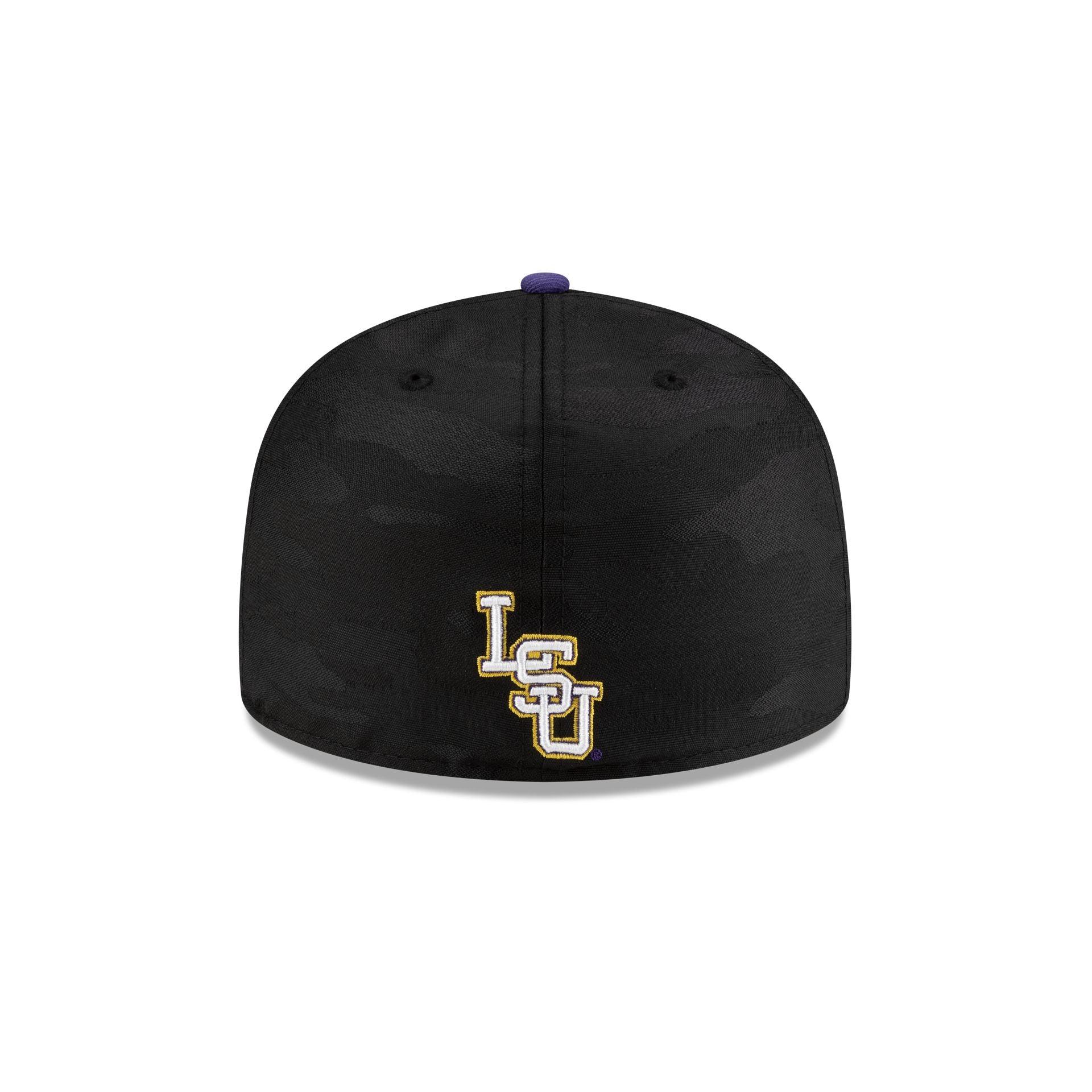 LSU Tigers Black Camo 59FIFTY Fitted Hat Male Product Image