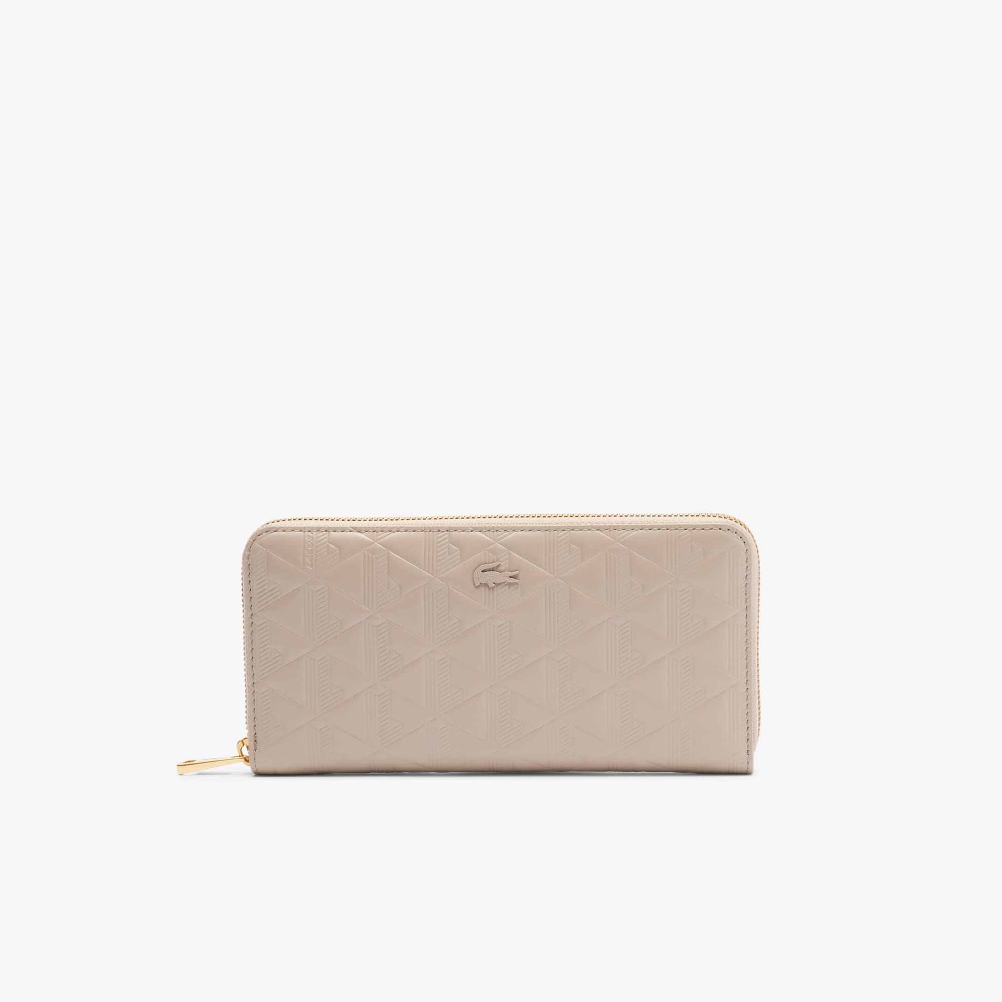 Maheki Zipped Embossed Leather Billfold Product Image