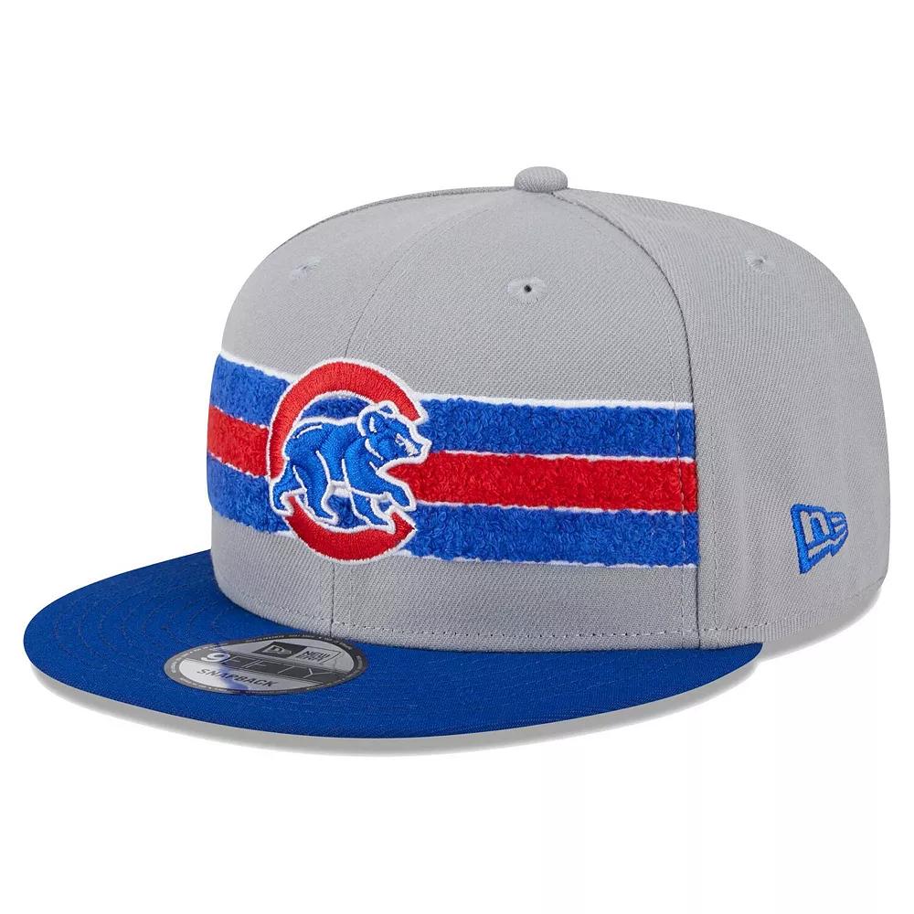 Men's New Era Gray/Royal Chicago Cubs Band 9FIFTY Snapback Hat, Grey Product Image