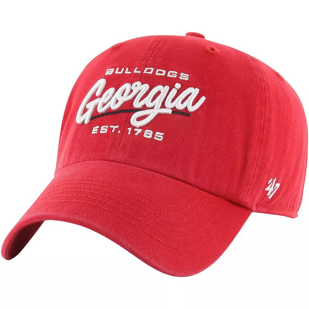 Women's '47 Red Georgia Bulldogs Sidney Clean Up Adjustable Hat Product Image