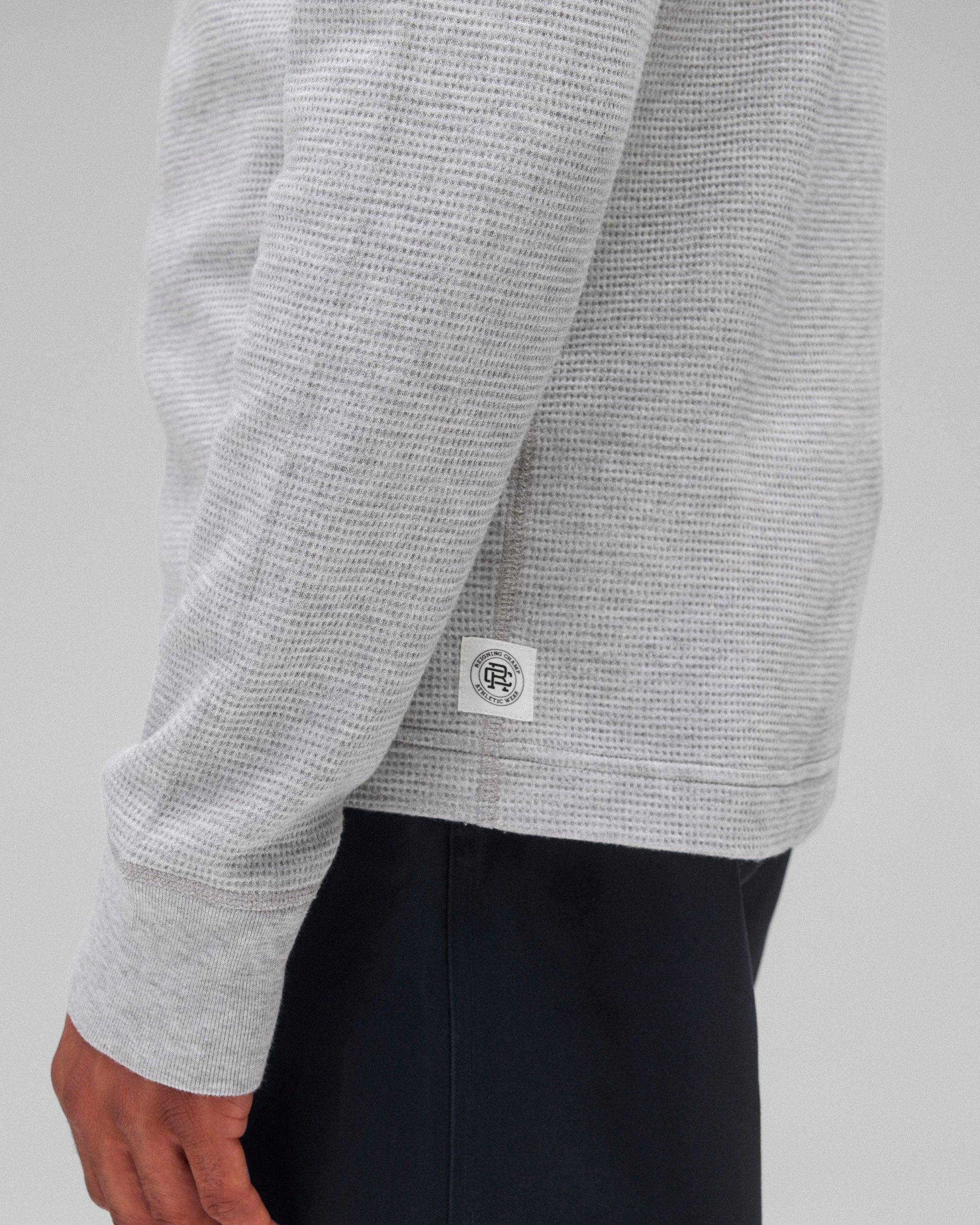 Lightweight Waffle Standard Long Sleeve Male Product Image