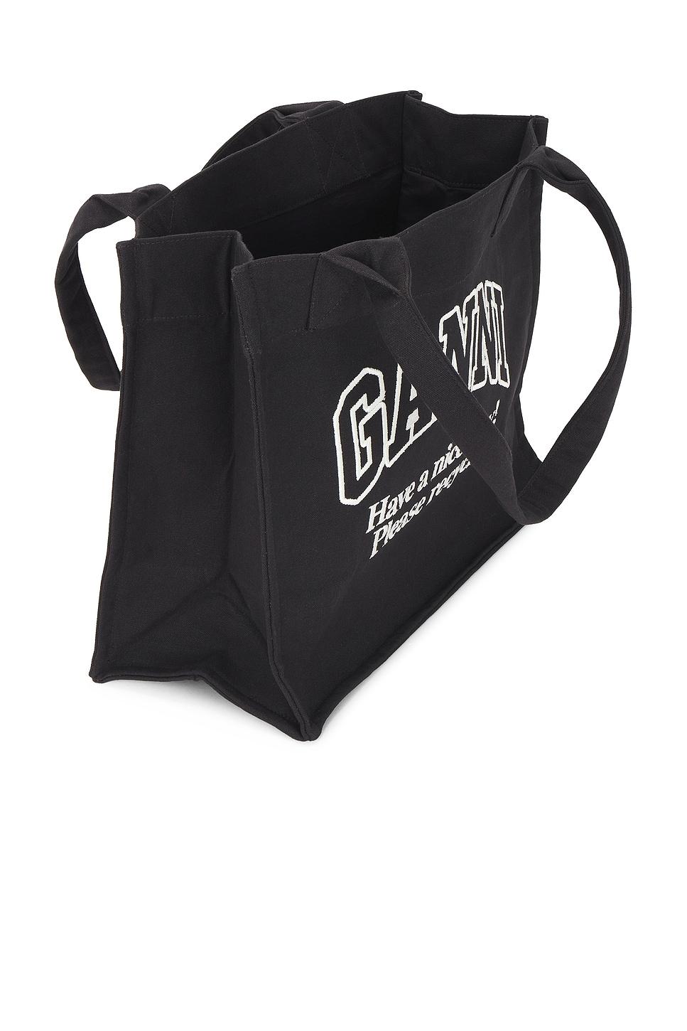 Large Easy Shopper Contrasted Logo Bag Ganni Product Image