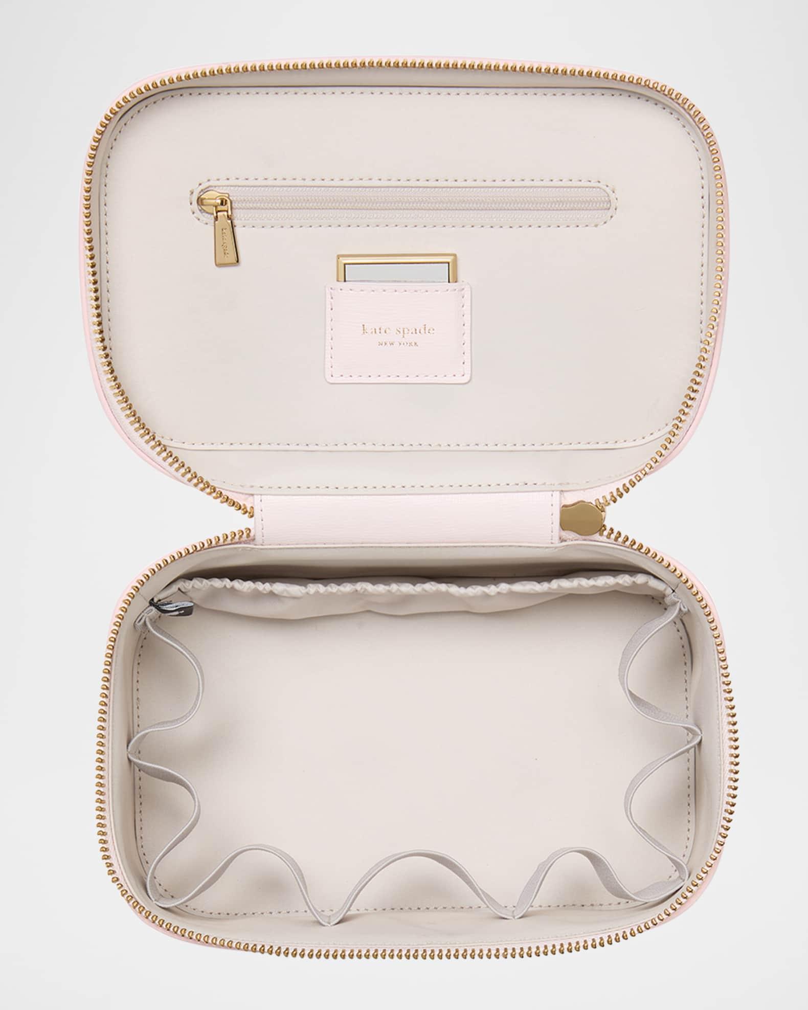 devin spring pansies leather vanity case  Product Image