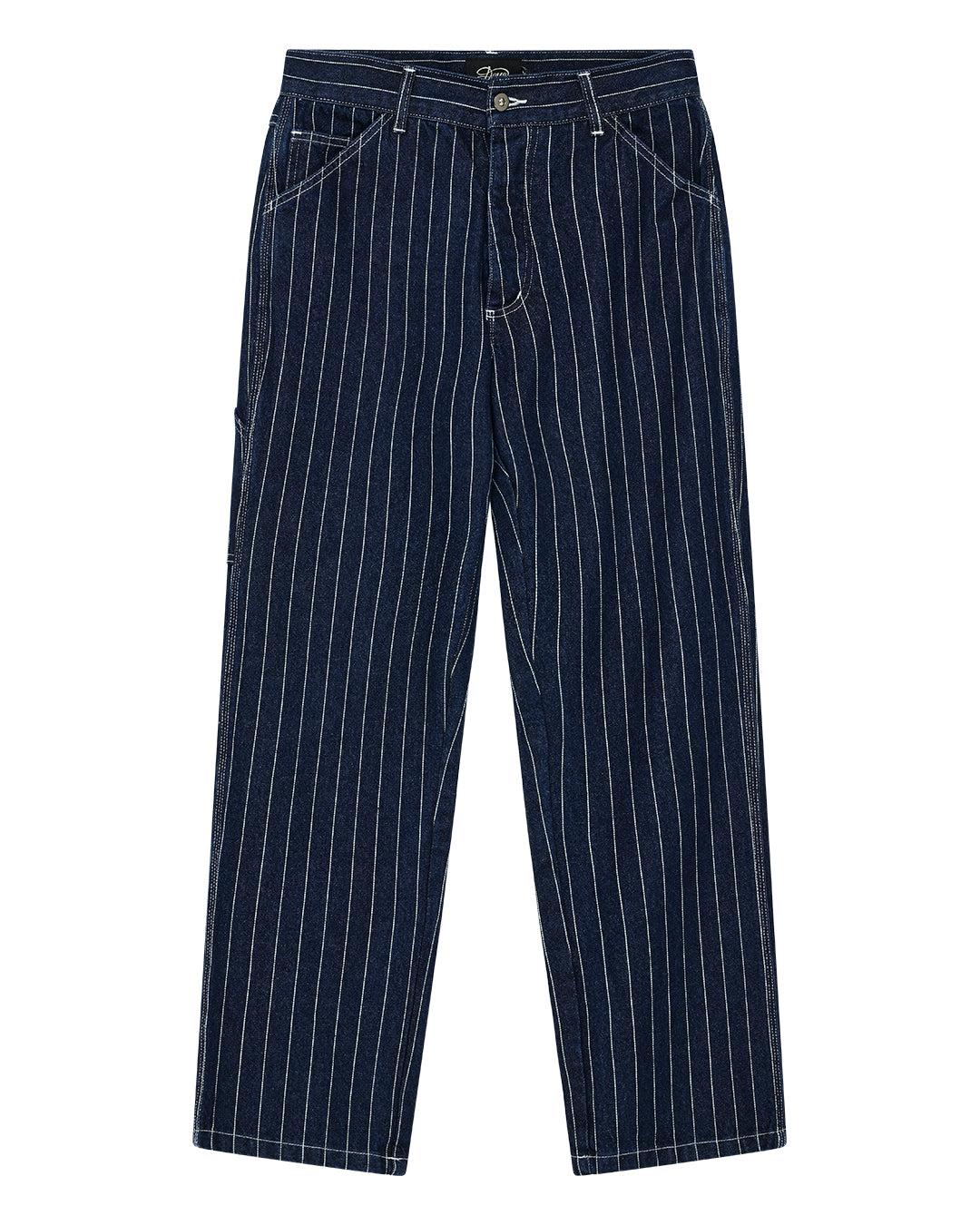 Dallas Stripe Work Pant - Indigo Product Image