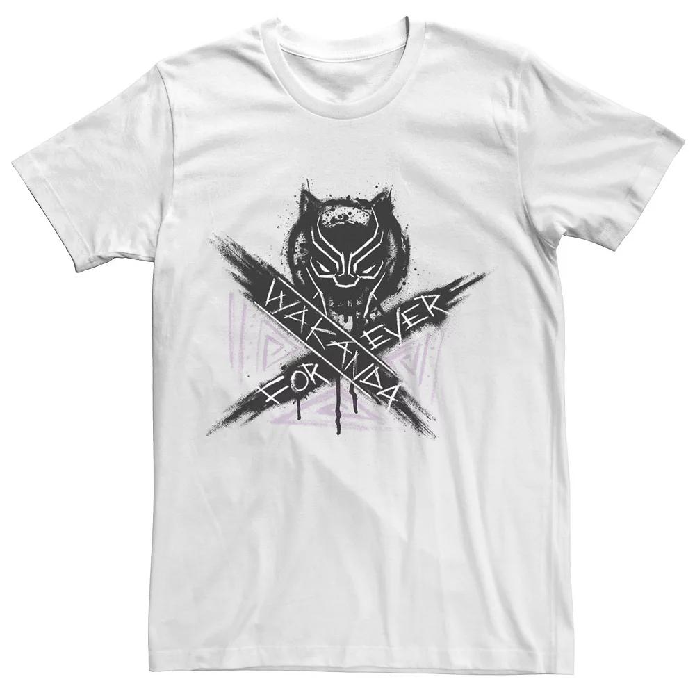 Men's Marvel Black Panther Painted "Wakanda Forever" Graphic Tee,  Product Image