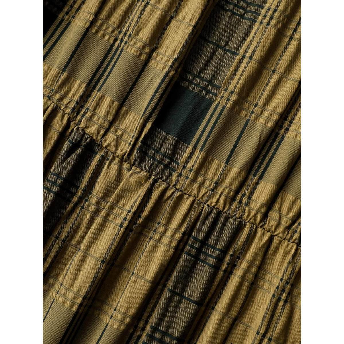 Plus Size Wrinkle-Treated Waist-Defining Midi Dress Olive Women Resort Texture Non Sleeveless Curvy BloomChic 26/4X Product Image