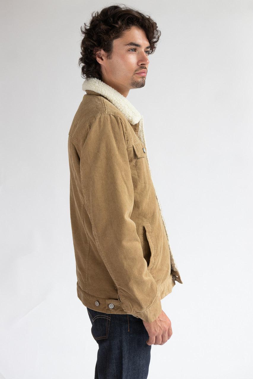 Corduroy Sherpa Lined Trucker Jacket Product Image