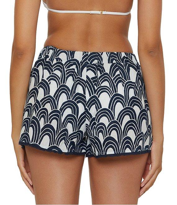 Trina Turk Arches Woven Fringe Trim Swim Cover-Up Shorts Product Image