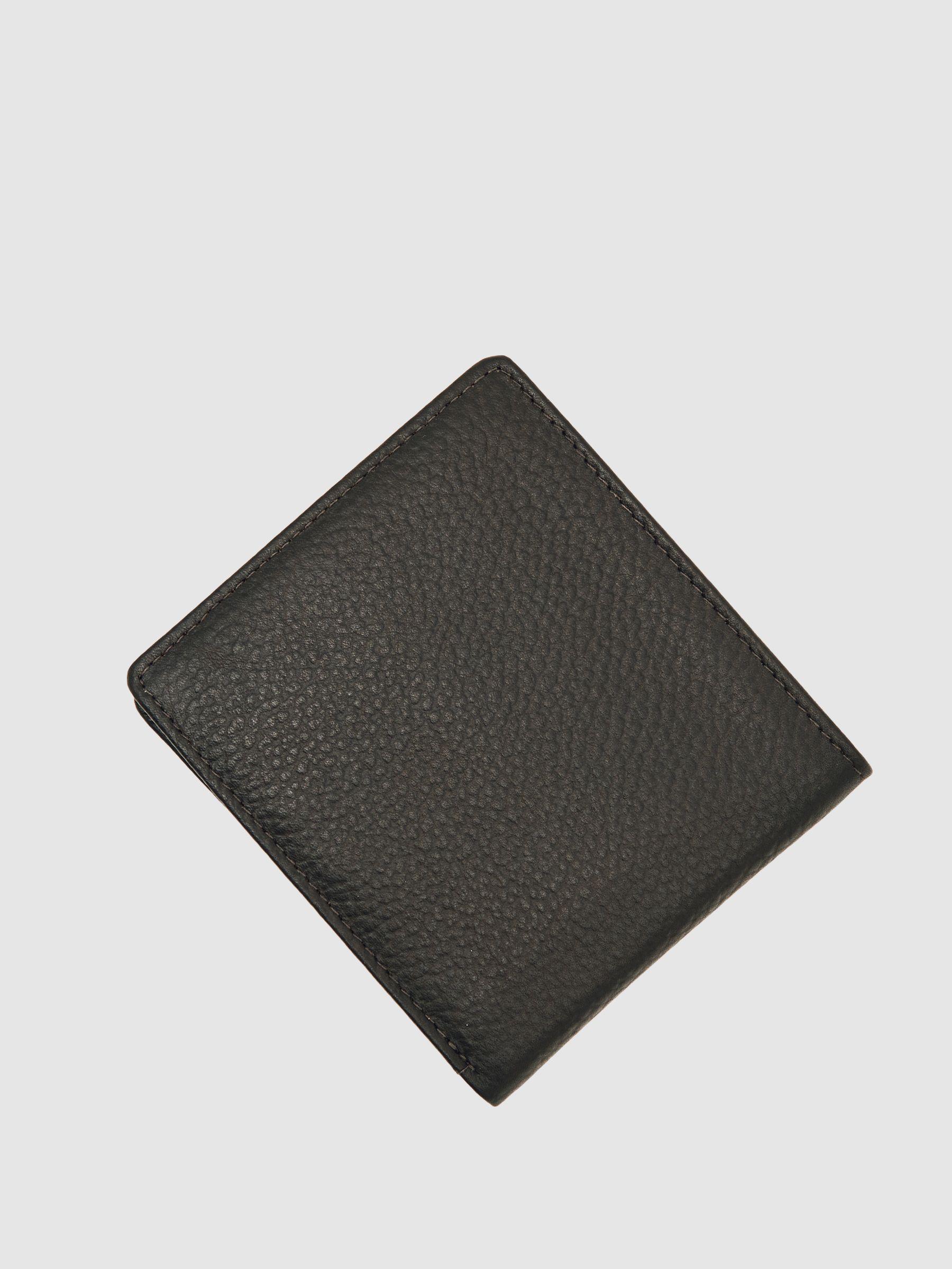 Grained Leather Wallet in Chocolate Product Image