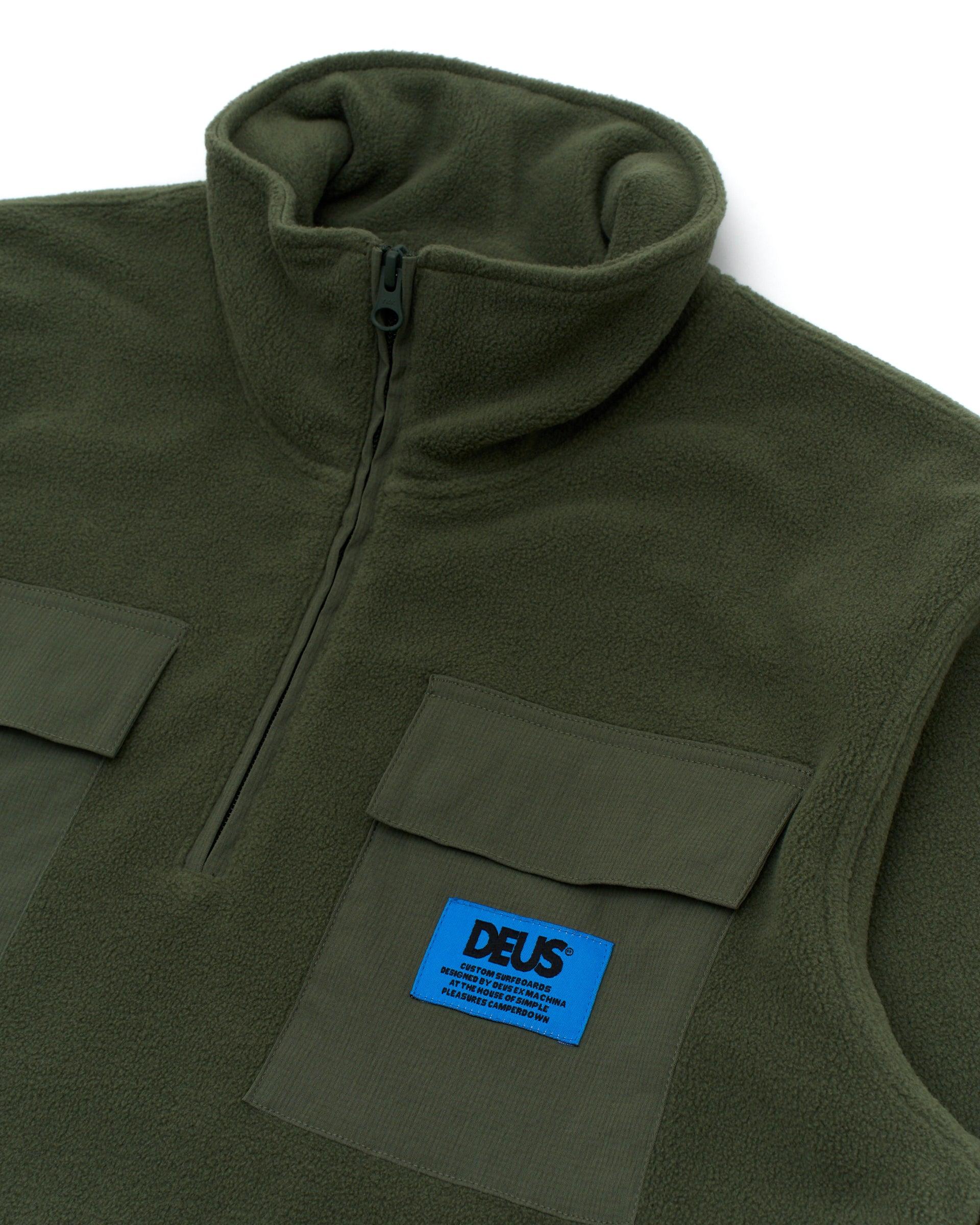 Section Zip Neck Fleece - Clover Product Image