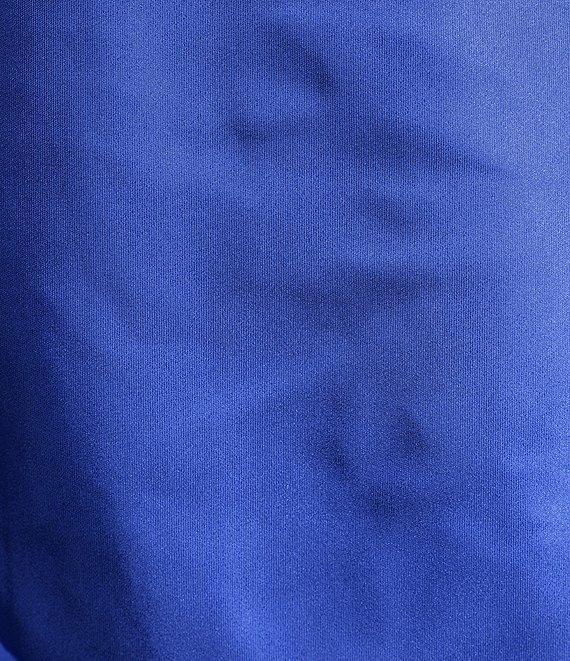 GB Cascading Satin Asymmetrical Ruffle Midi Dress Product Image