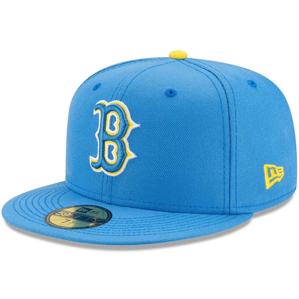 Men's New Era Light Blue Boston Red Sox 2021 City Connect 59FIFTY Fitted Hat, Size: 8 Product Image