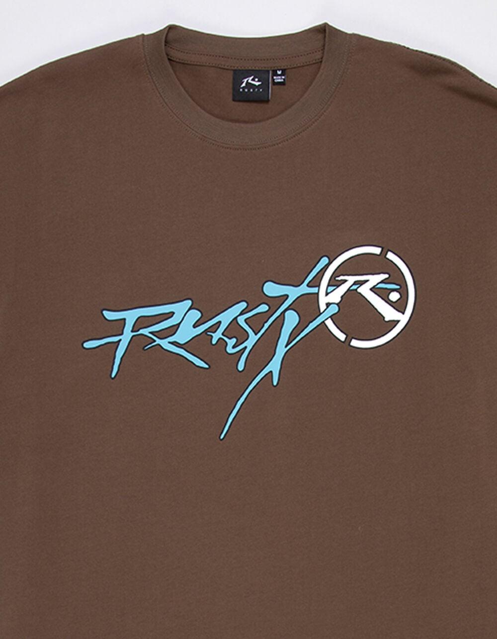 RUSTY Hoodus Mens Tee - BROWN Product Image