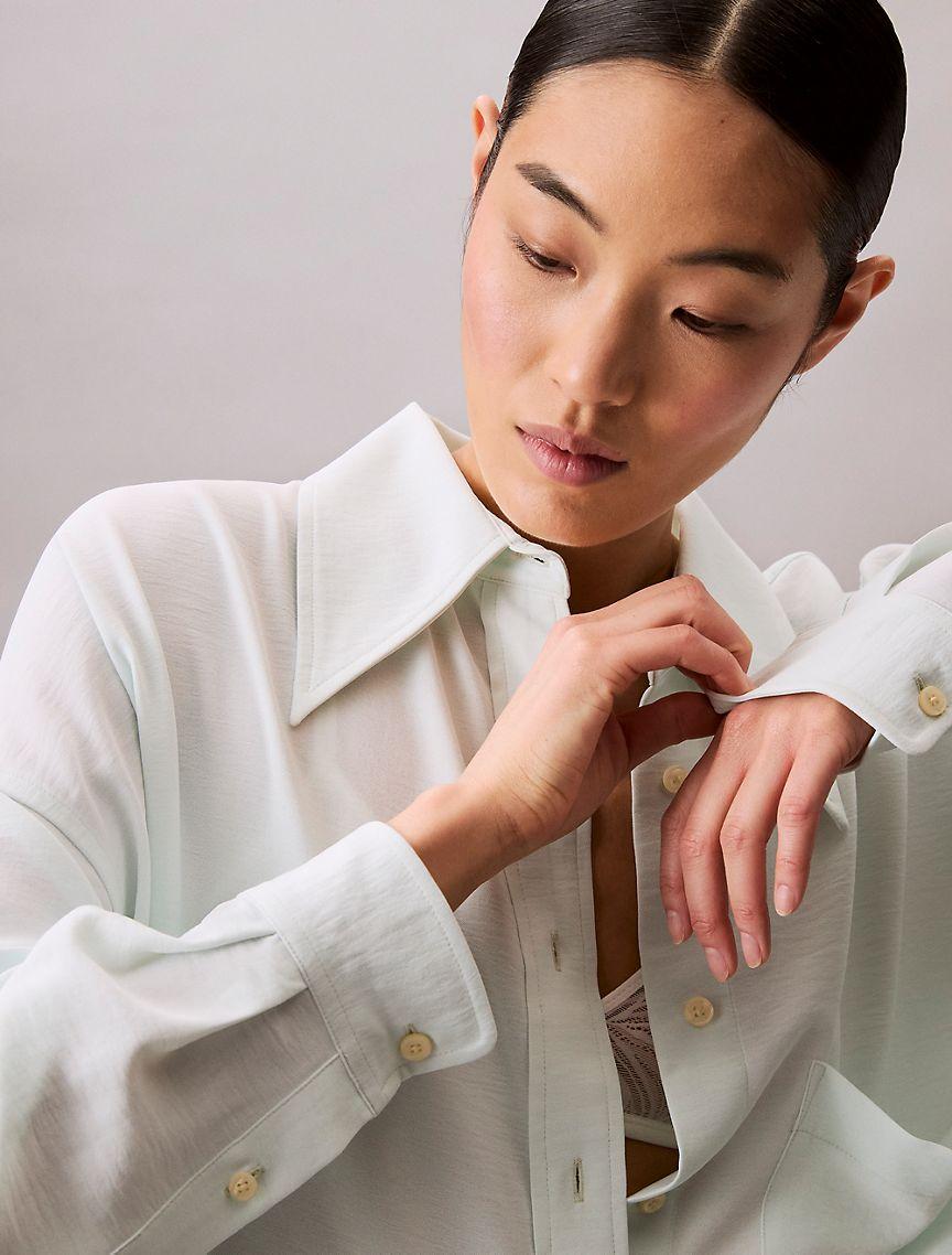 Gauze Button-Down Shirt Product Image