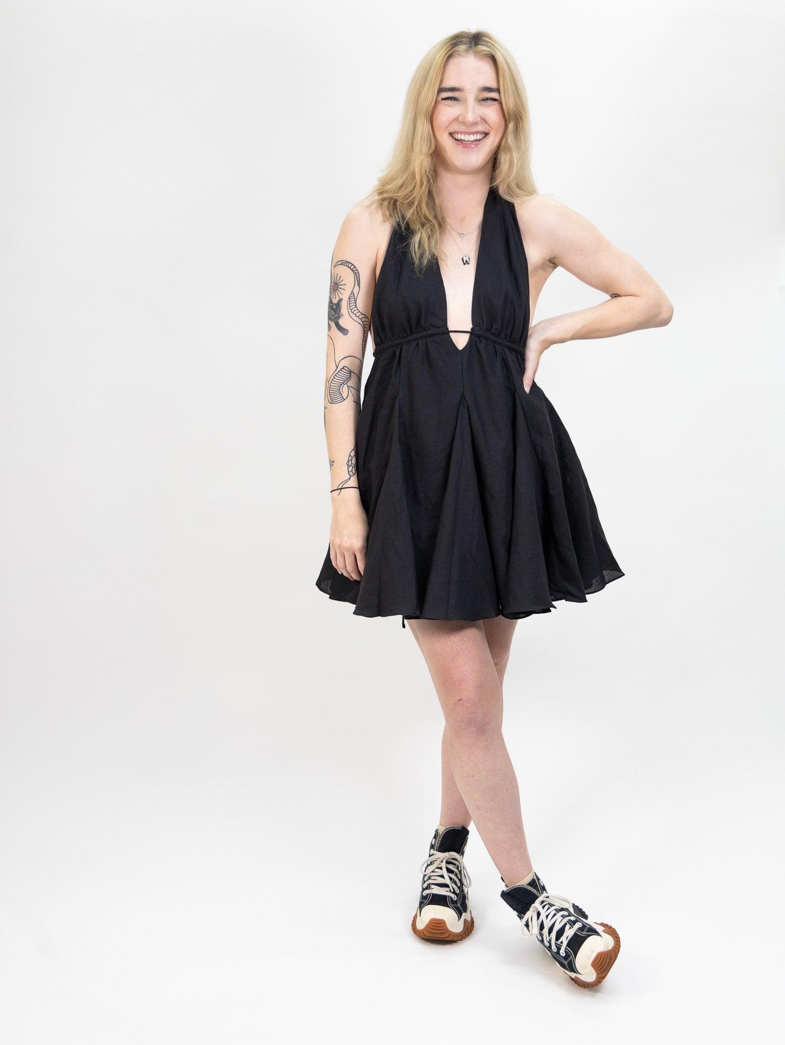 Nia Eden Dress - Black Product Image
