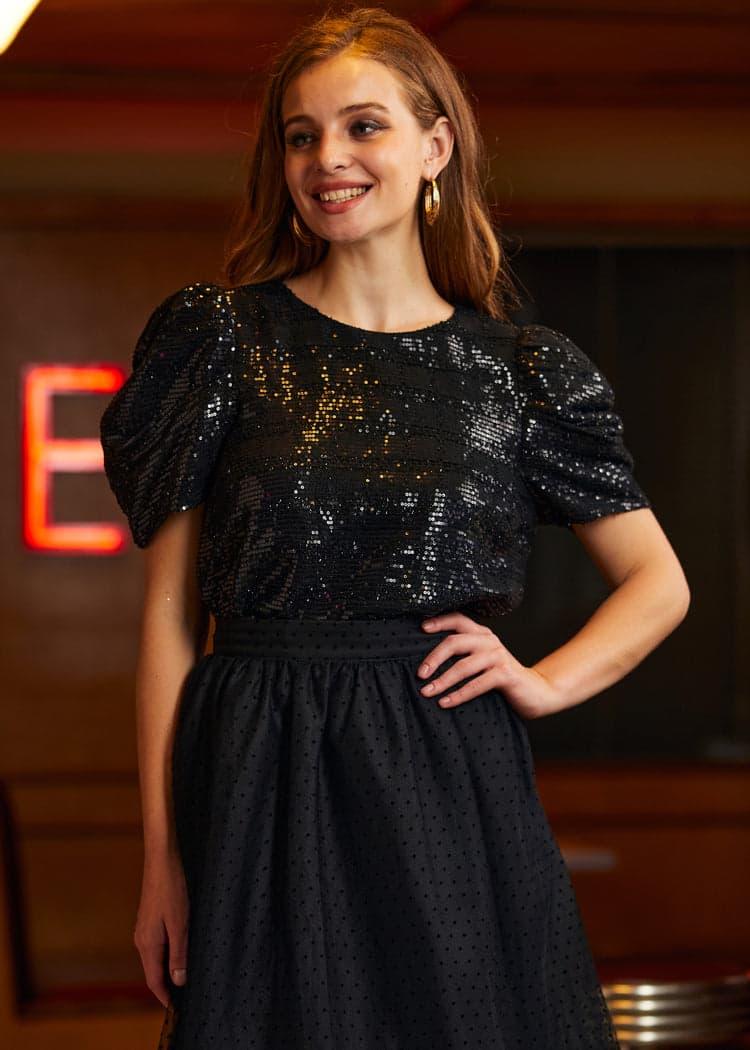 Festive Frolic Bubble Sleeve Crew Product Image