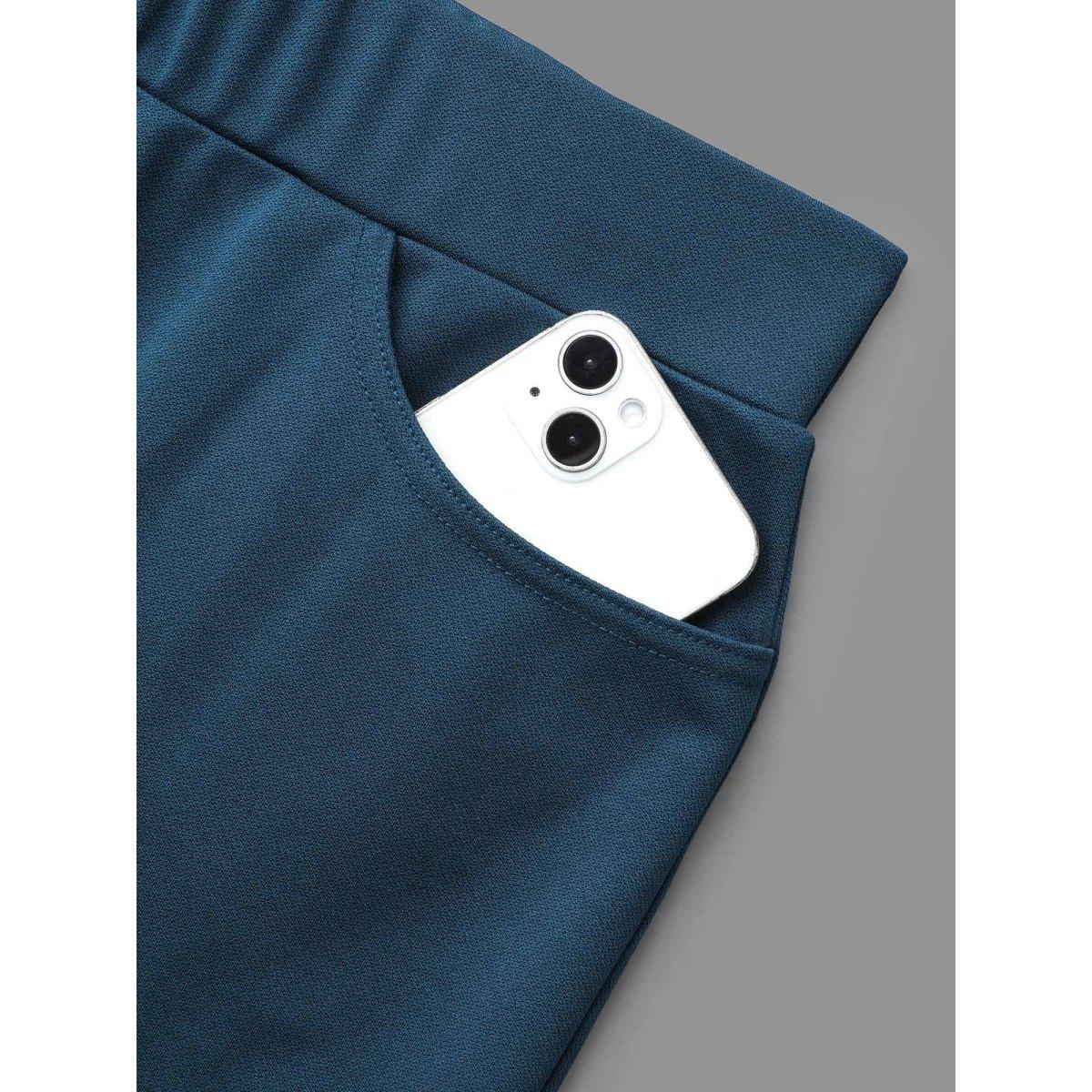 Plus Size Mid Rise Zipper Detail Skinny Pants Women Aegean Elegant Skinny Mid Rise Everyday Pants BloomChic 26/4X Product Image