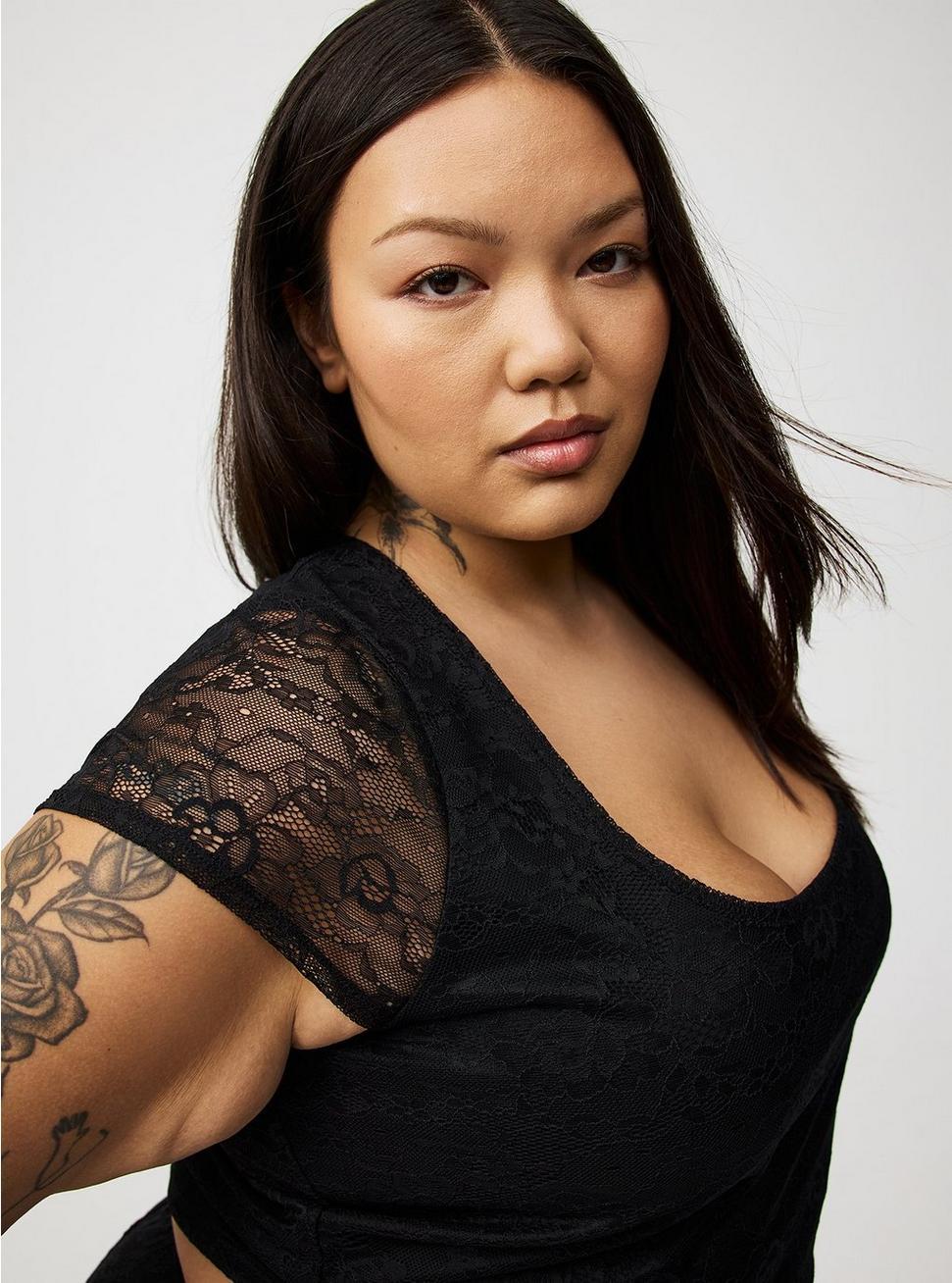 Lace Crop Top & Maxi Skirt Set Product Image