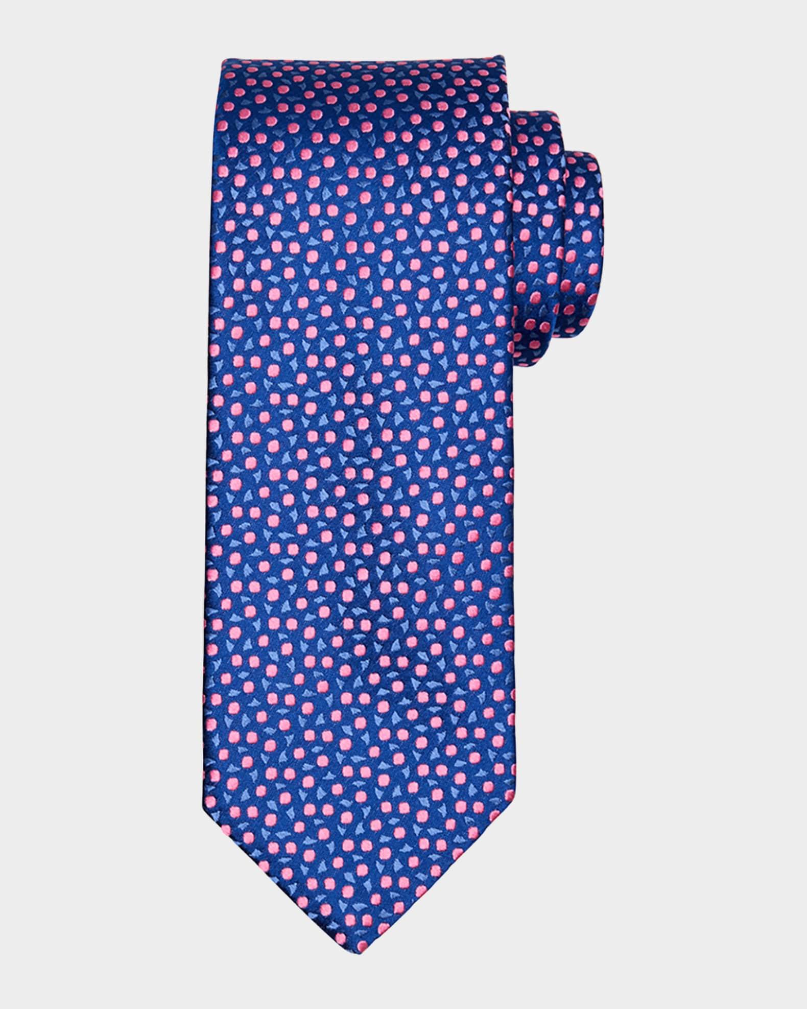 Mens Mini Circle Silk Tie Product Image