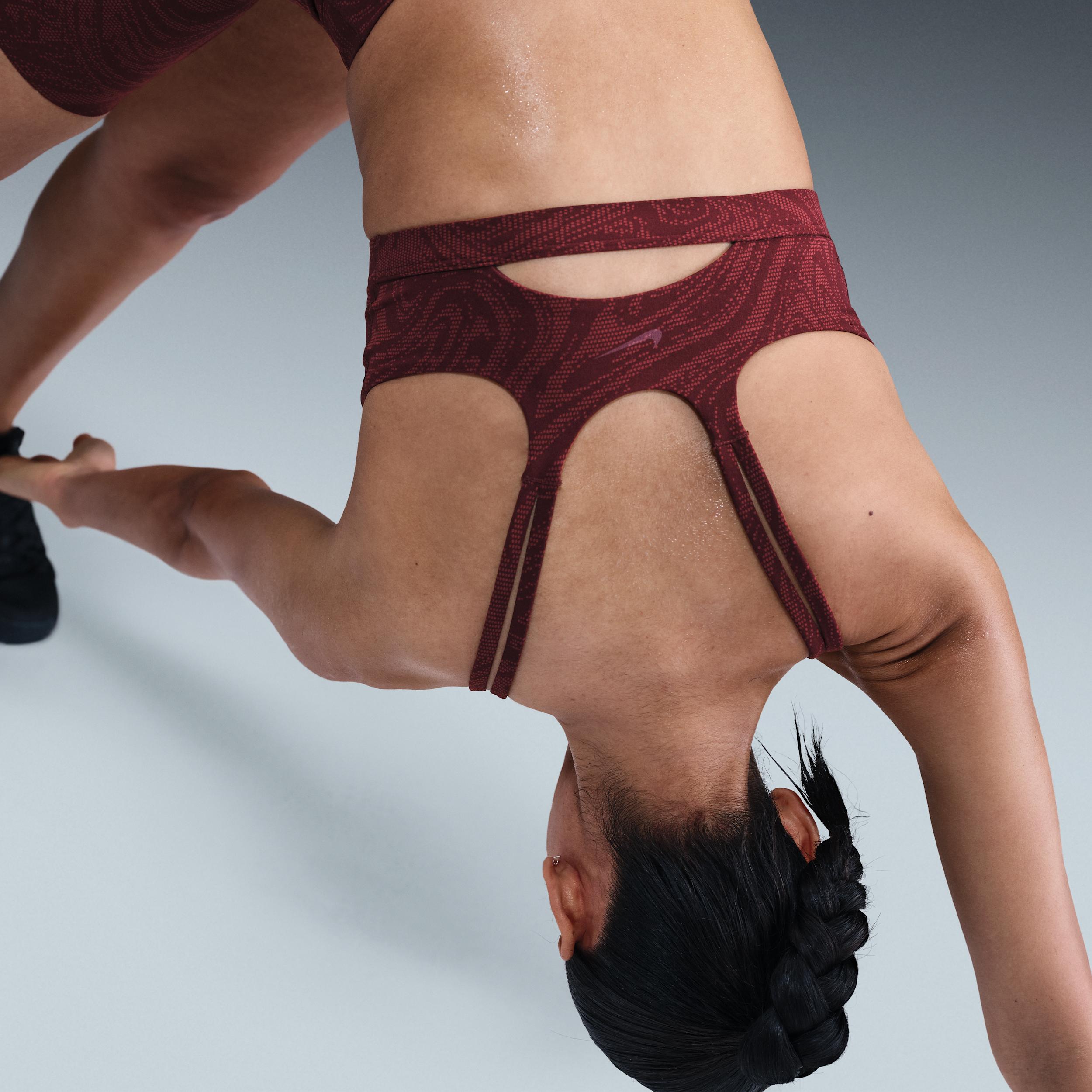 Nike Womens Zenvy Light-Support Padded Printed Sports Bra | HQ2802-652 Product Image