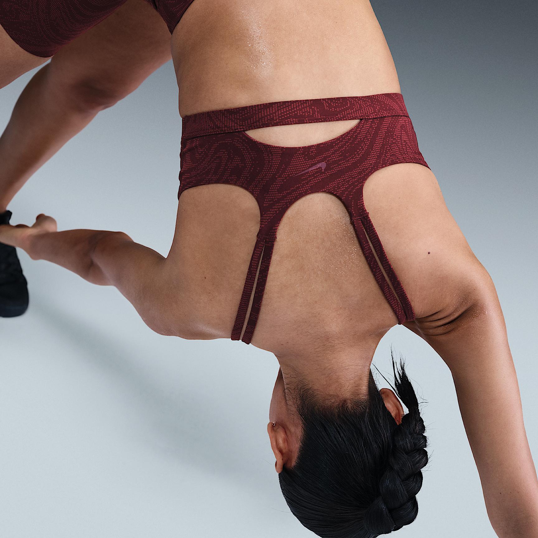 Nike Womens Zenvy Light-Support Padded Printed Sports Bra | HQ2802-652 Product Image