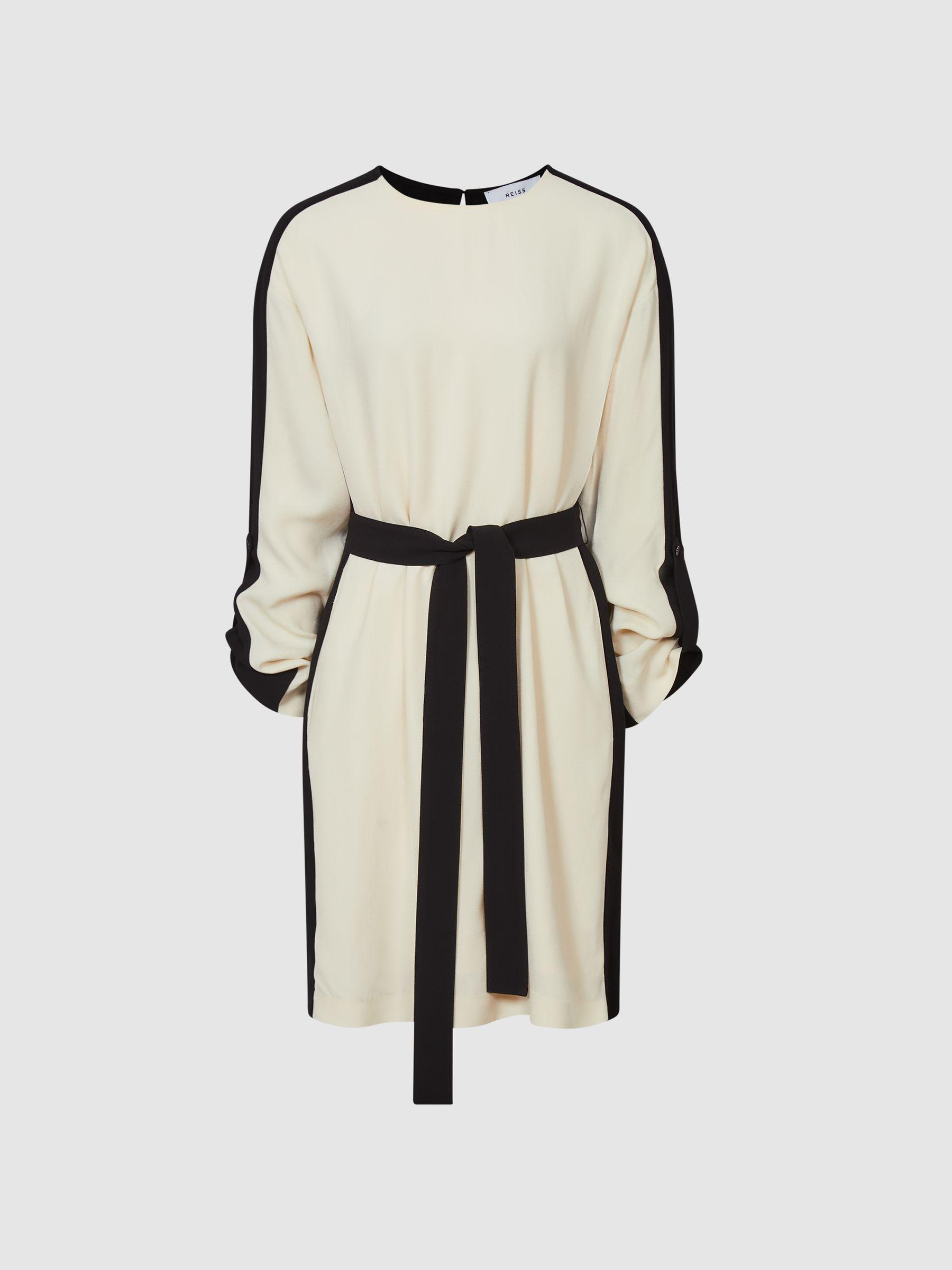 Colourblock Mini Dress in Neutral Product Image