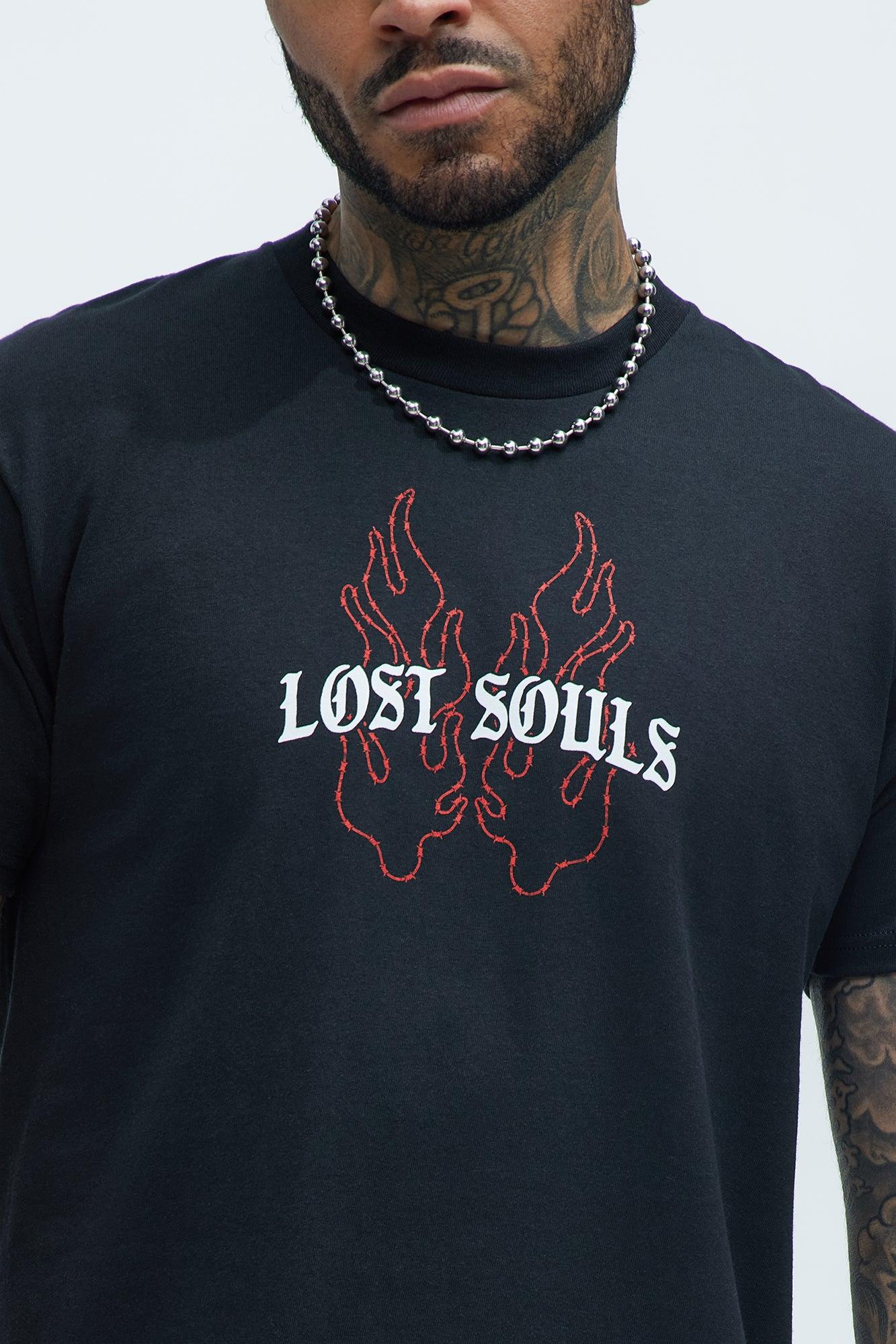 Lost Souls Find Grace Short Sleeve Tee - Black Product Image