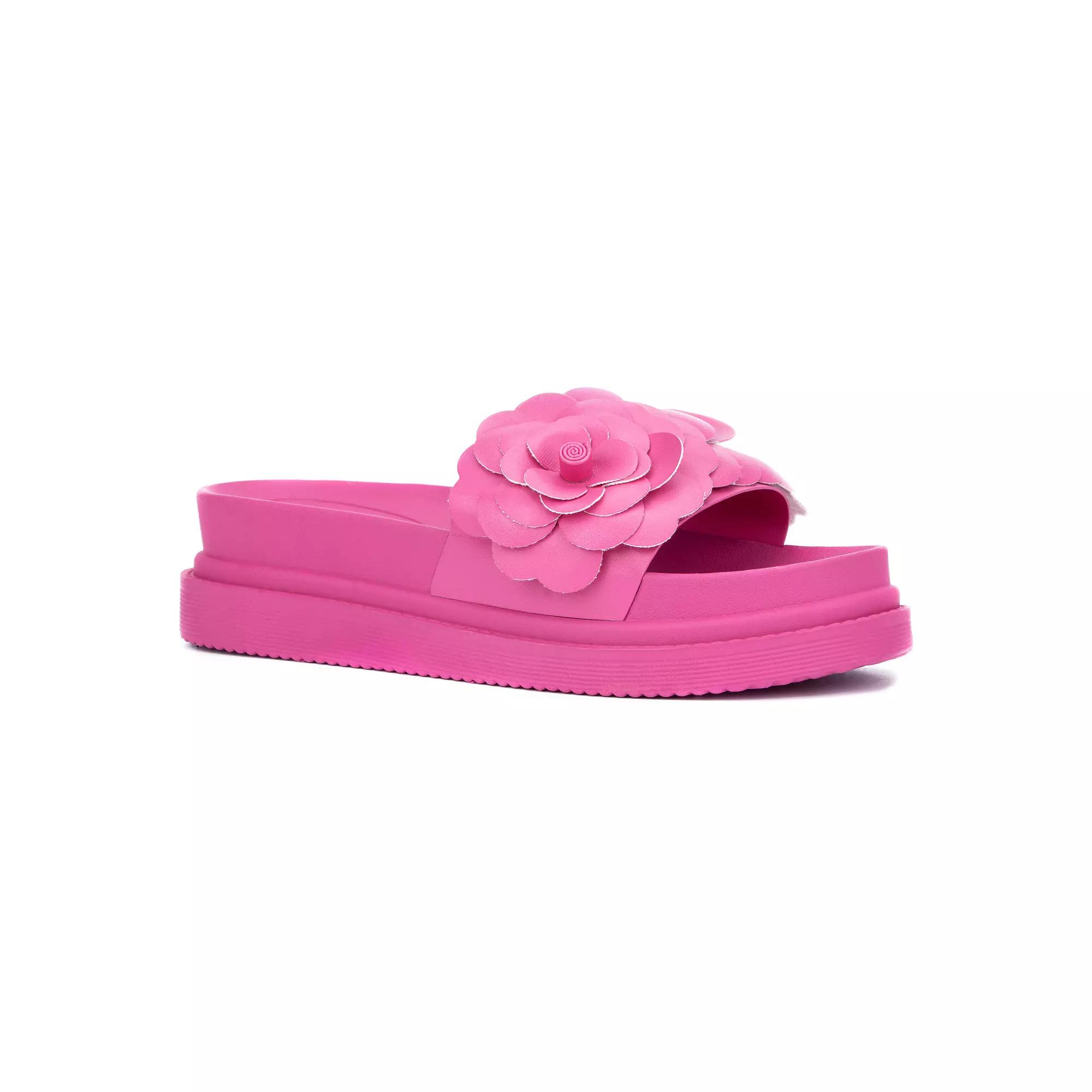 New York & Company Camilia Women's Platform Slides, Size: 8.5, Pink Product Image