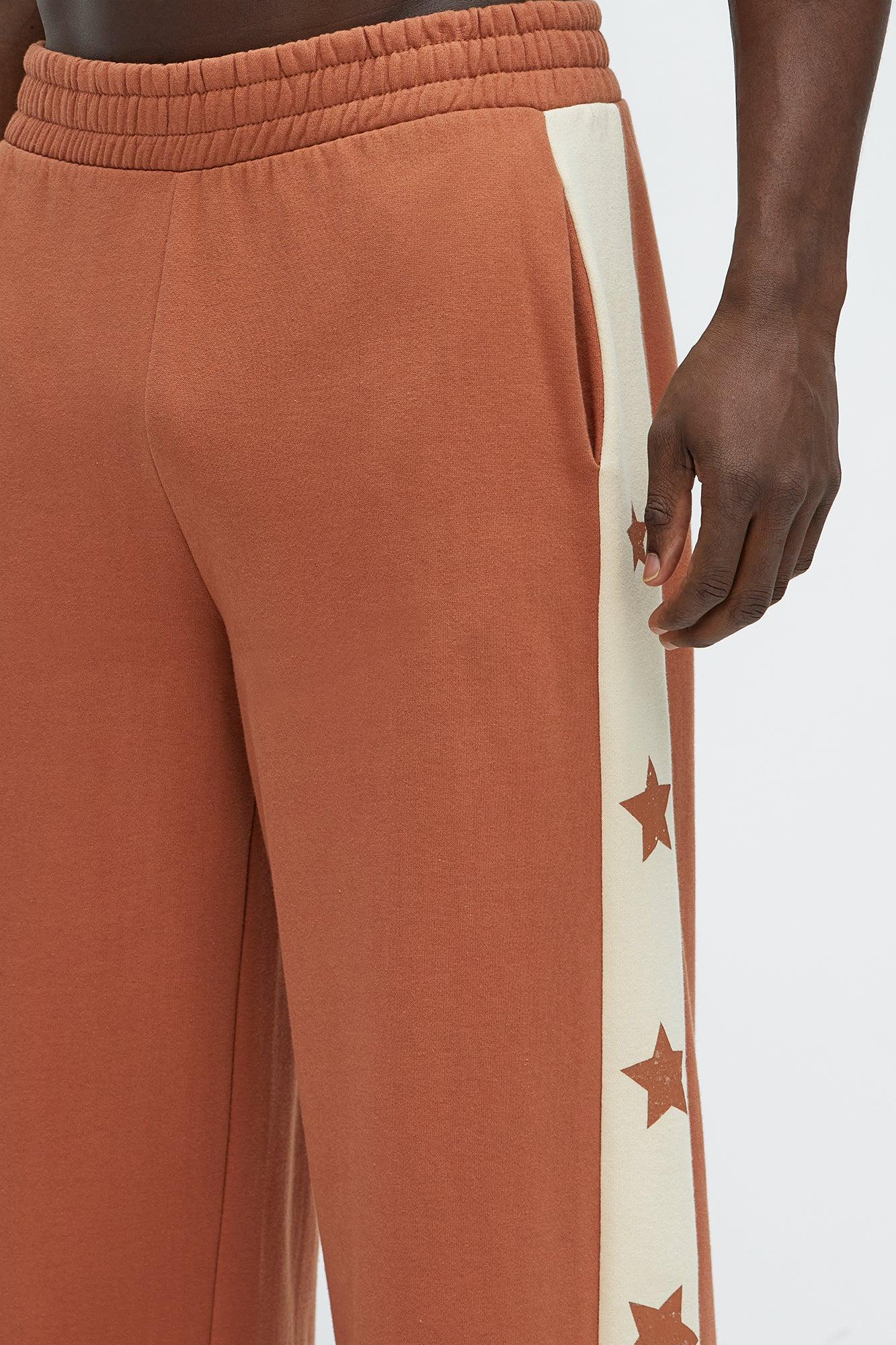 Never Give Up Sweatpants - Brown/combo Product Image