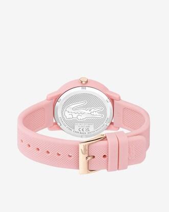 Women's Lacoste.12.12 Pink Silicone Strap Watch Product Image