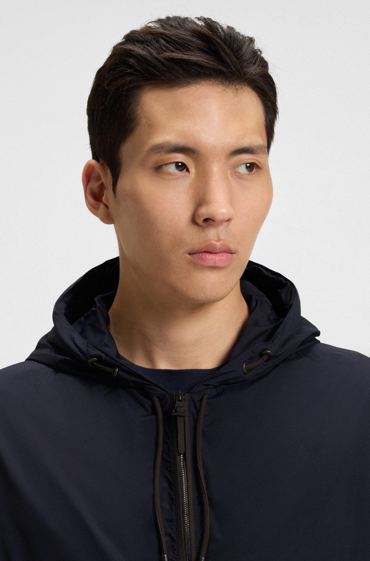 Regular-fit jacket with adjustable hood Product Image