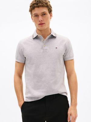 Slim Fit Heathered Polo Product Image
