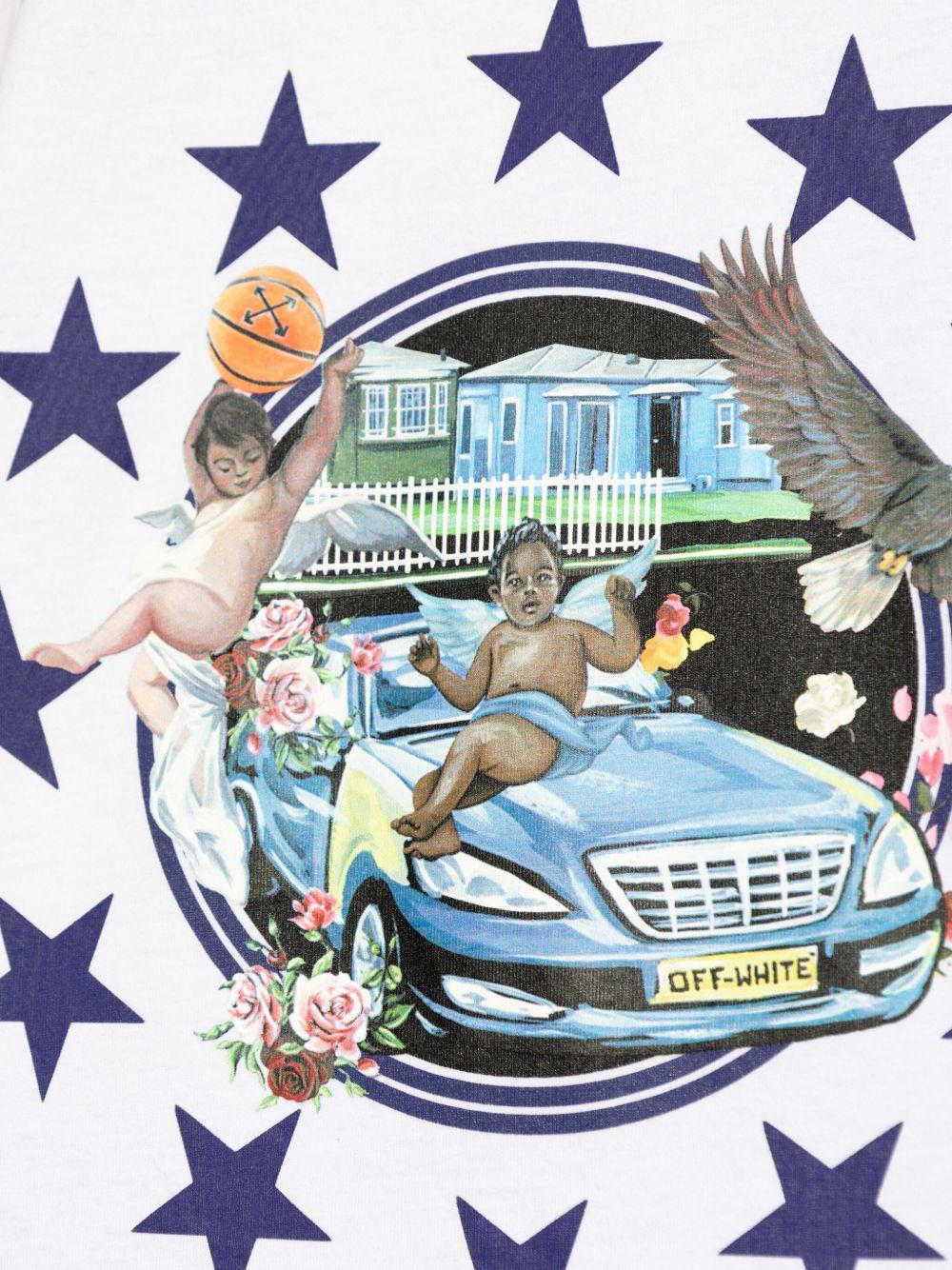 logo-graphic-print cotton t-shirt  Product Image