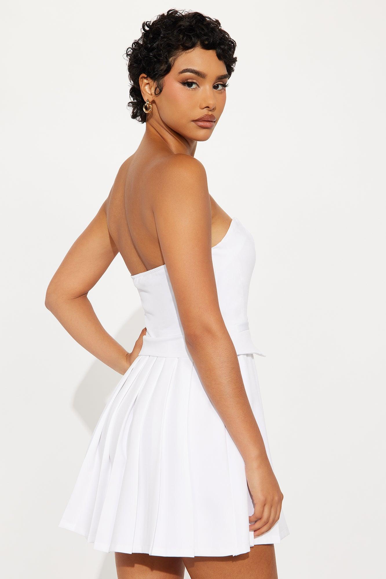 High Standards Strapless Mini Dress - White Female Product Image