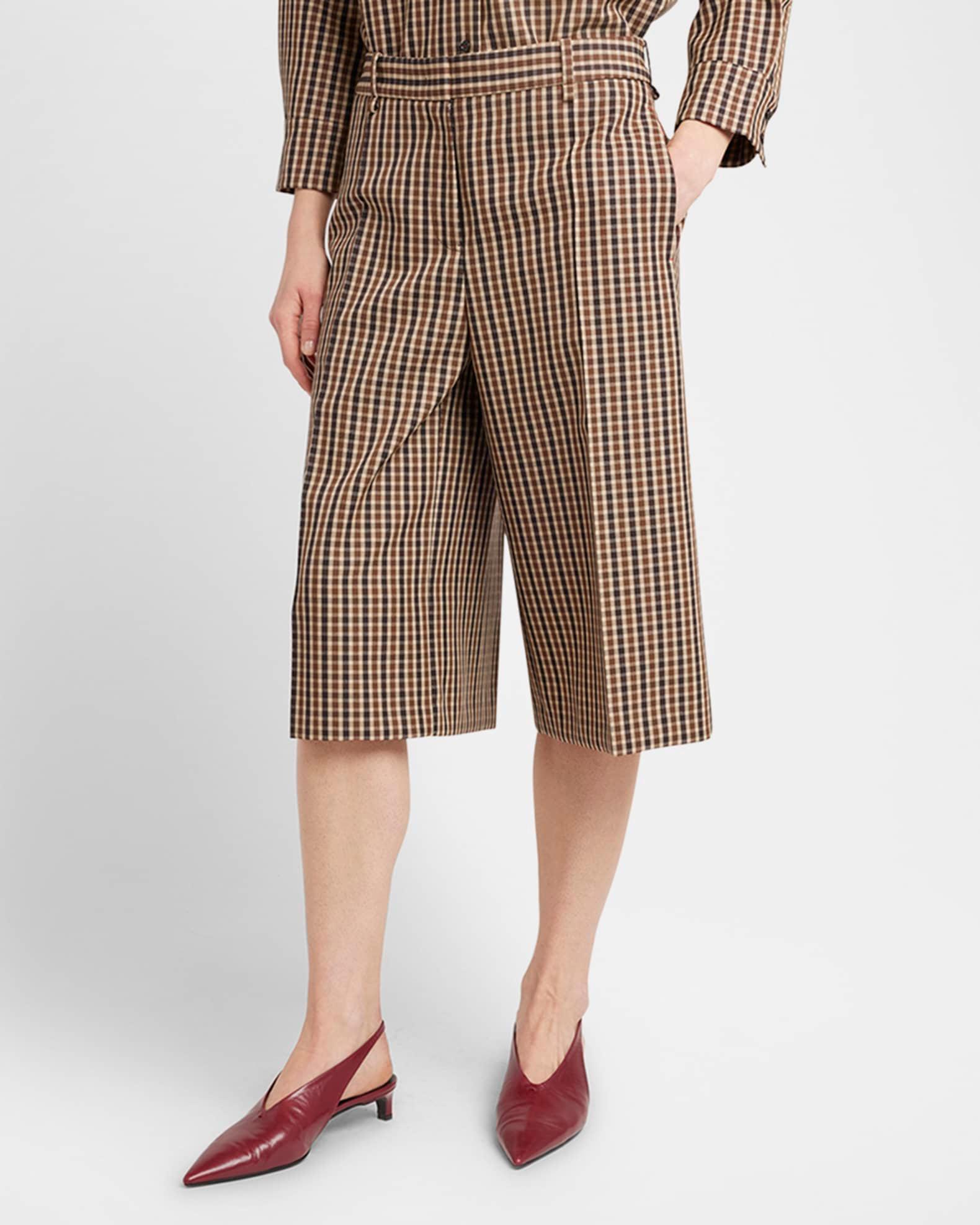 Check Straight-Leg Bermuda Shorts Product Image