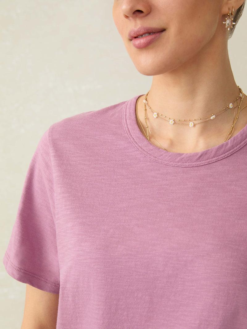 Sunwashed Essential Tee - Weathered Orchid Female Product Image
