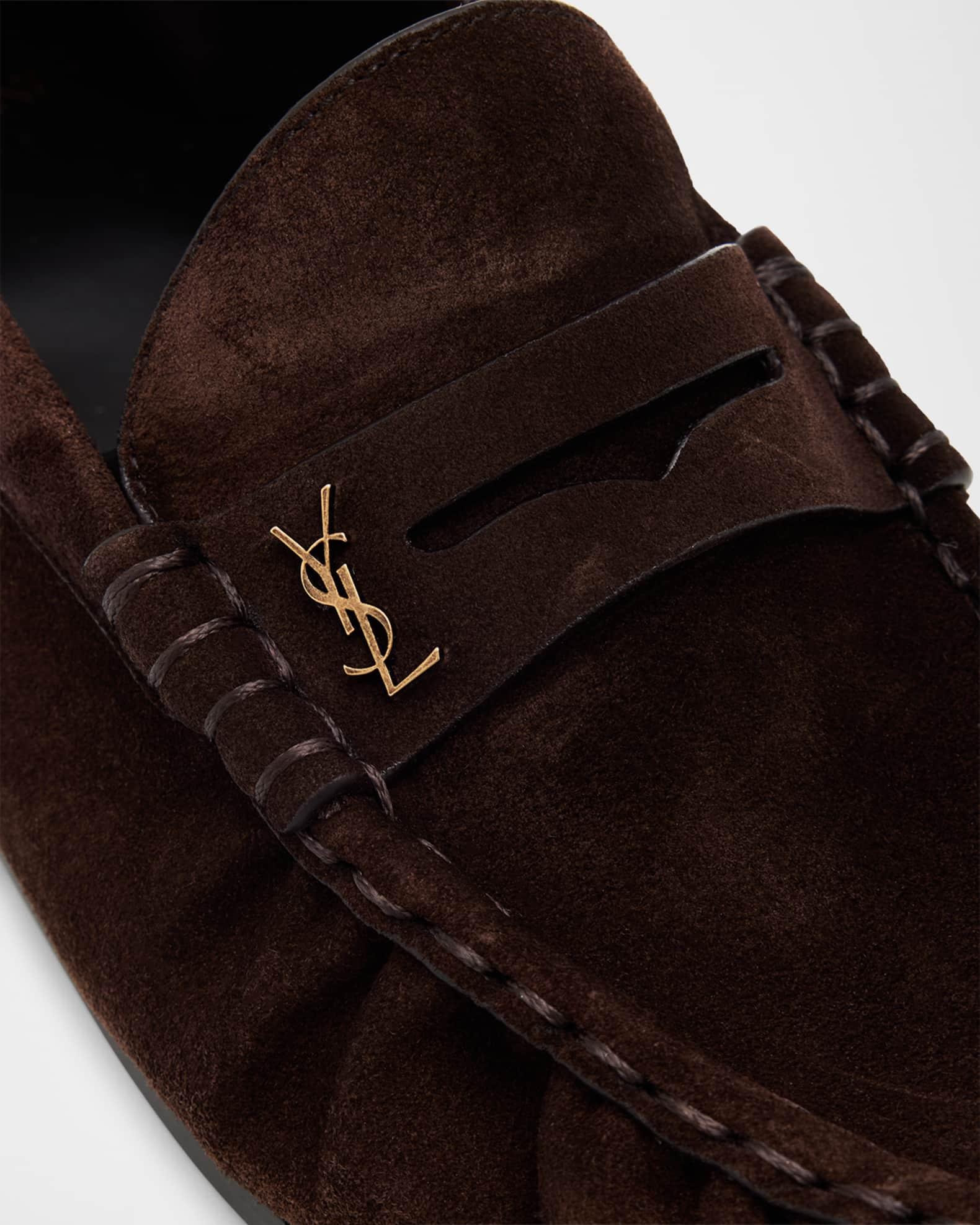 Men's Suede Cassandre Penny Loafers Product Image