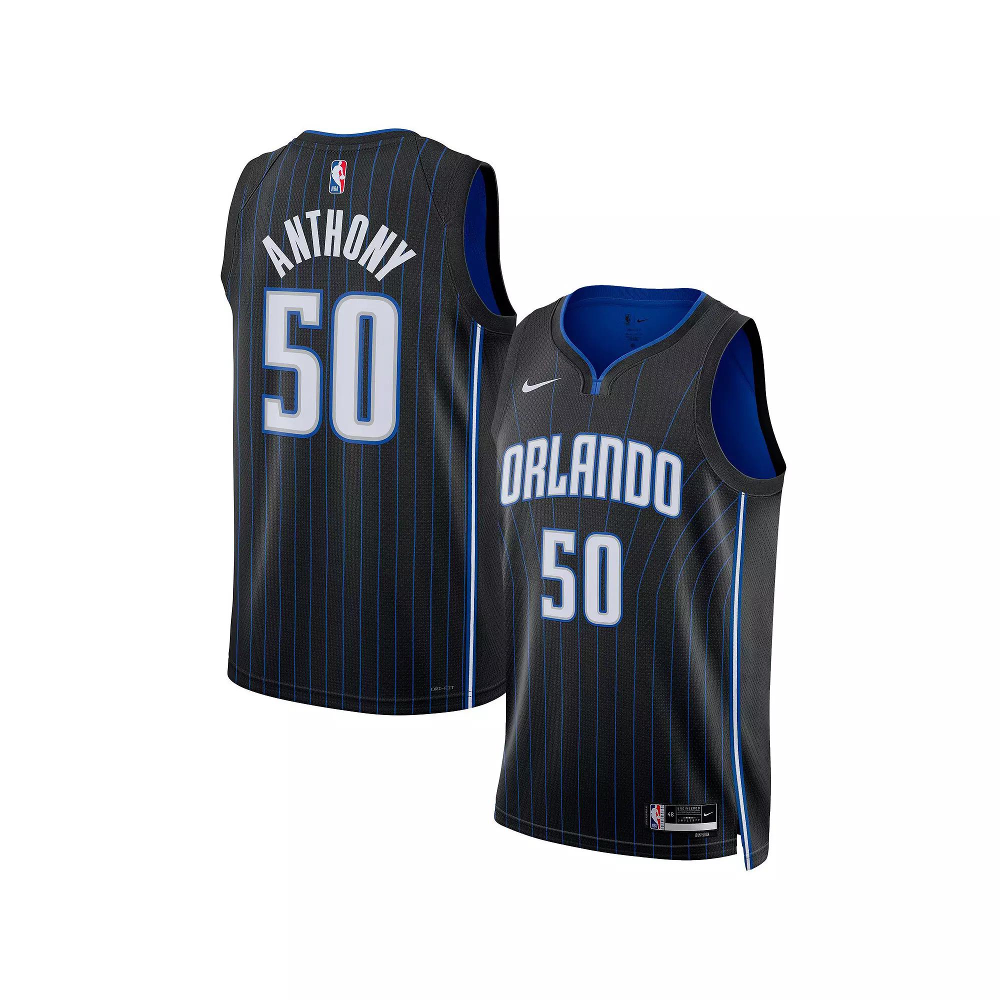 Unisex Nike Cole Anthony Black Orlando Magic Swingman Jersey - Icon Edition, Men's, Size: XL, Mag Black Product Image