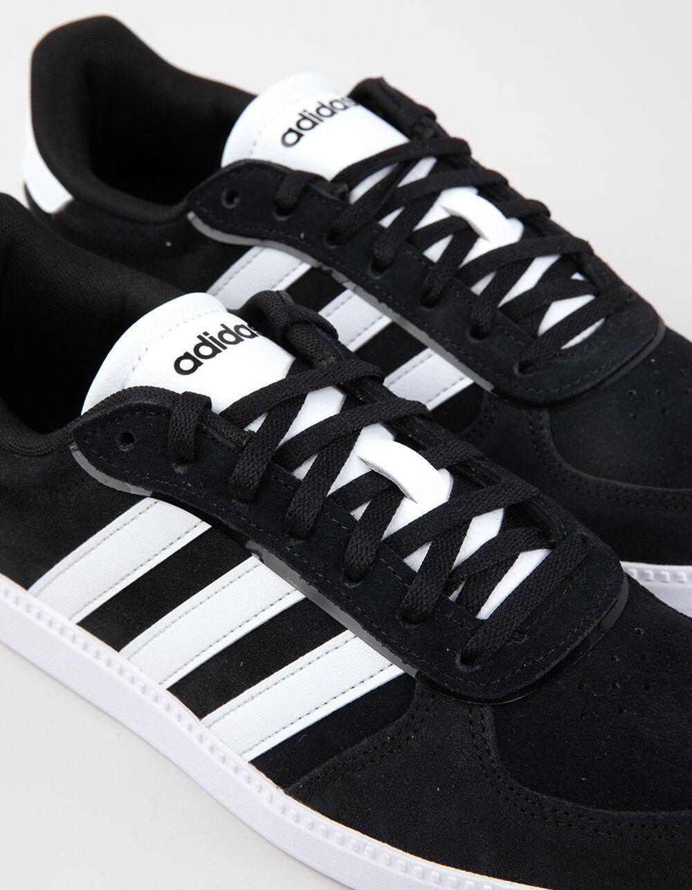 ADIDAS Breaknet Sleek Suede Womens Shoes - BLACK/WHITE Product Image