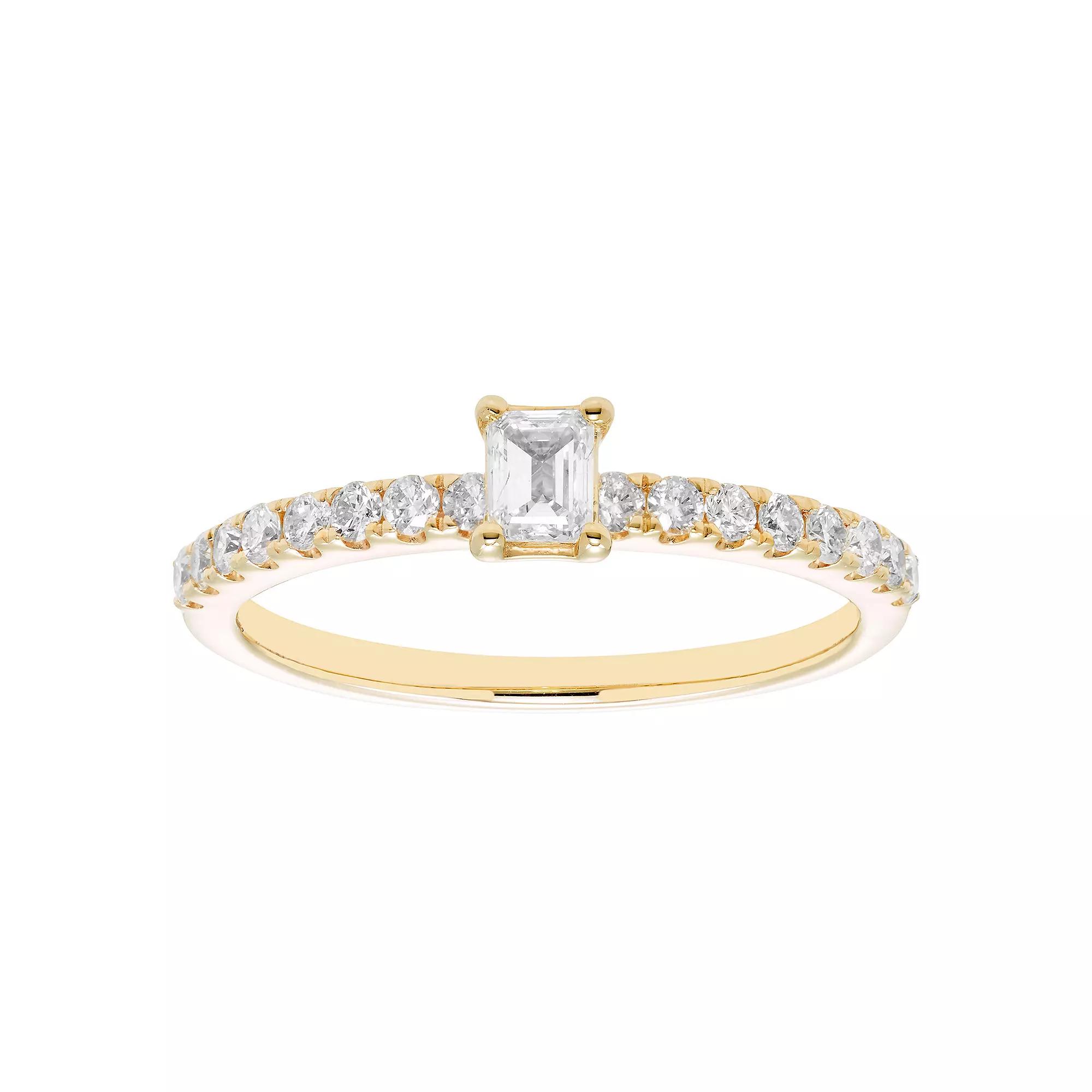 The Regal Collection IGL Certified 1/2 Carat T.W. Diamond Ring, Women's, Size: 7, 14k Gold Product Image