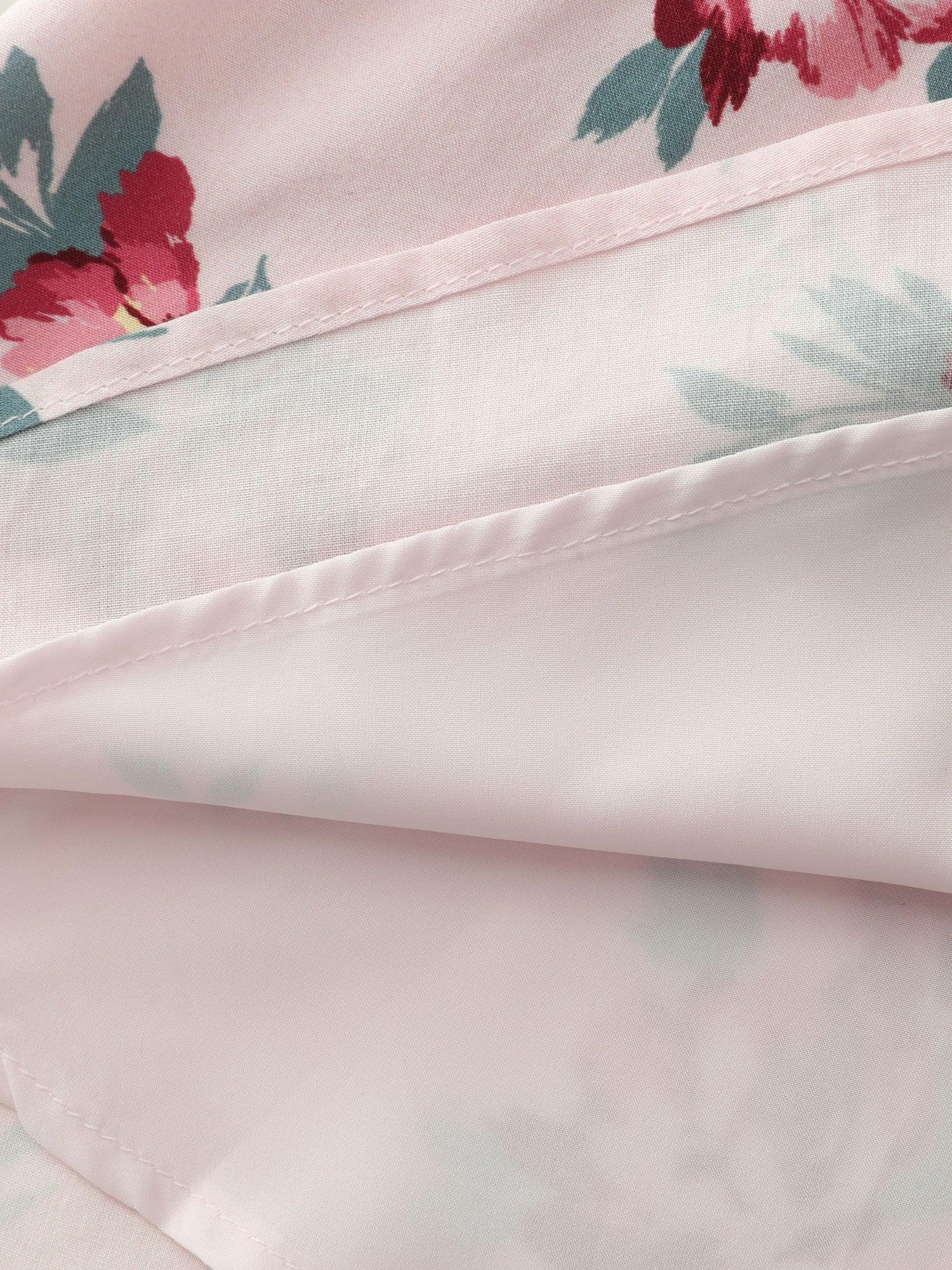 Supersoft Rose Print V-Neck Blouse Female Product Image