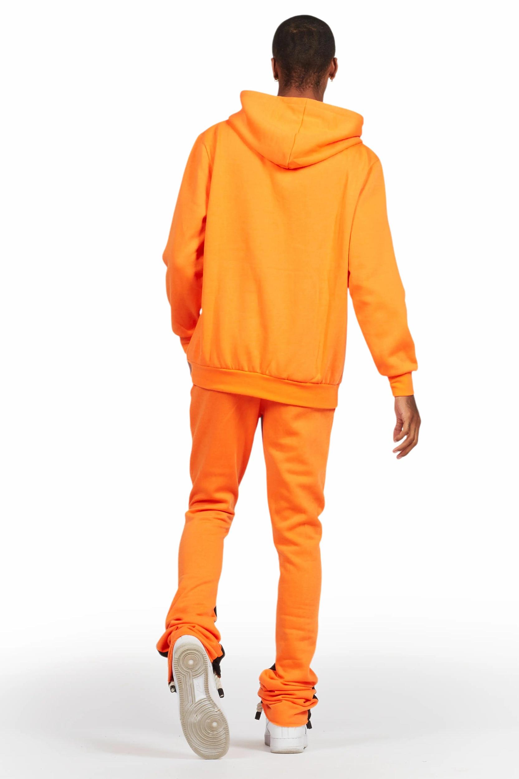 Briggs Orange Hoodie/Super Stacked Flare Track Set Male Product Image