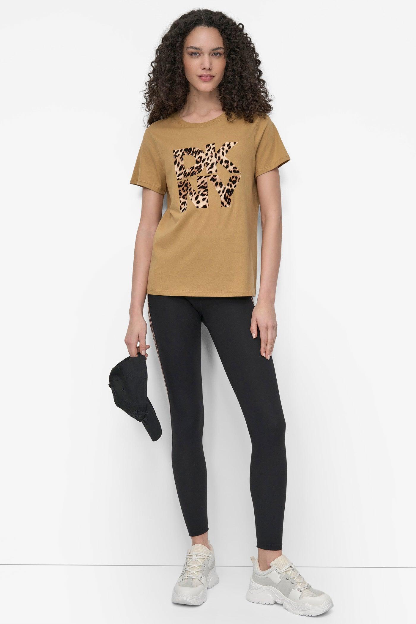 LEOPARD-PRINT LOGO TEE Product Image