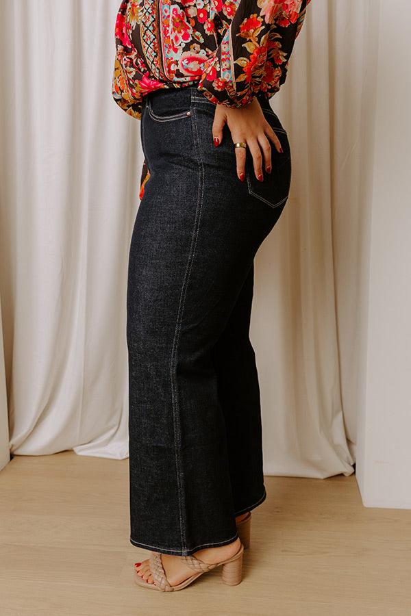 JUDY BLUE Saylor High Waist Wide Leg Jean Curves Product Image