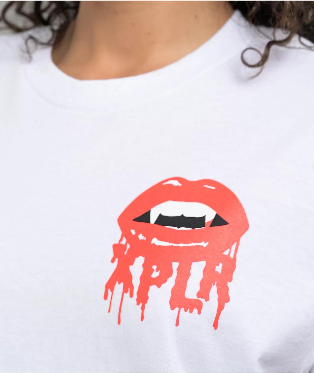 XPLR Fangs White T-Shirt Product Image