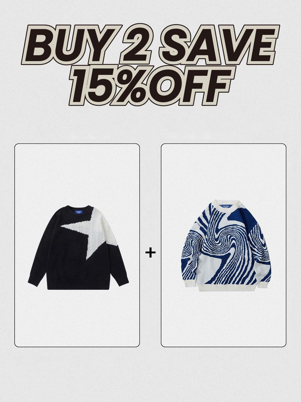 Aelfric Eden Star Patchwork Sweater Product Image