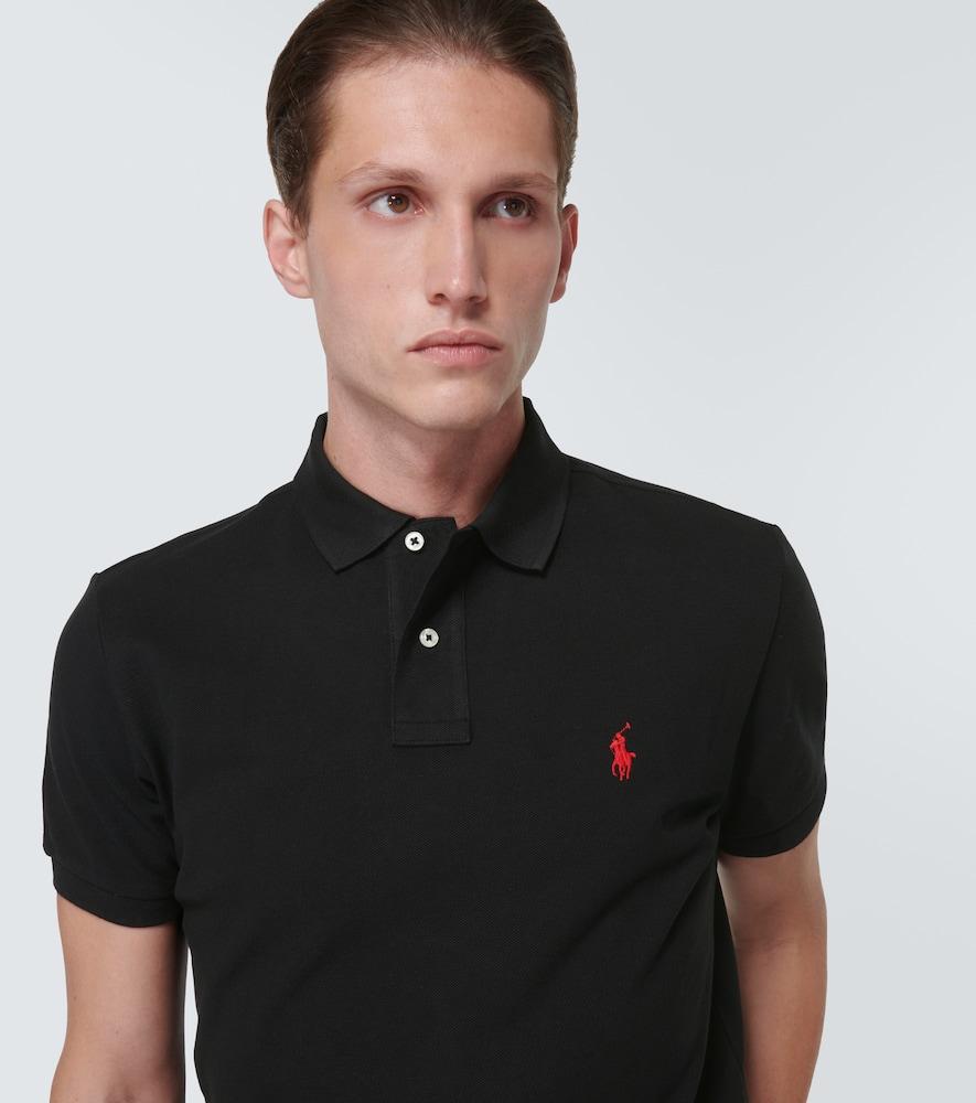 POLO RALPH LAUREN Black Polo Shirt With Classic Collar And Pony Embroidery On The Front In Cotton Man Product Image
