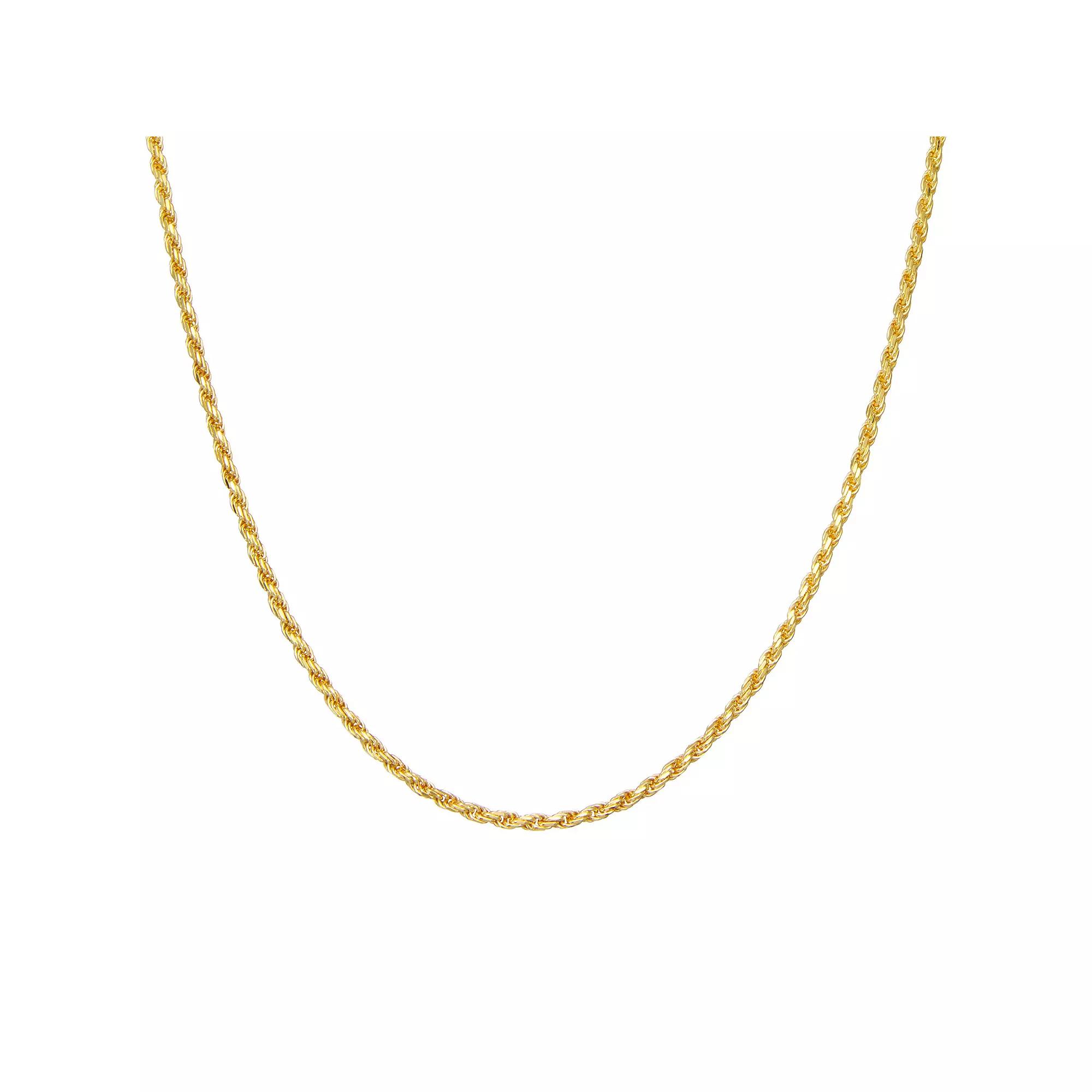 Giorgio di Vicenza Sterling Silver Men's Italian Rope Chain Necklace,  Product Image