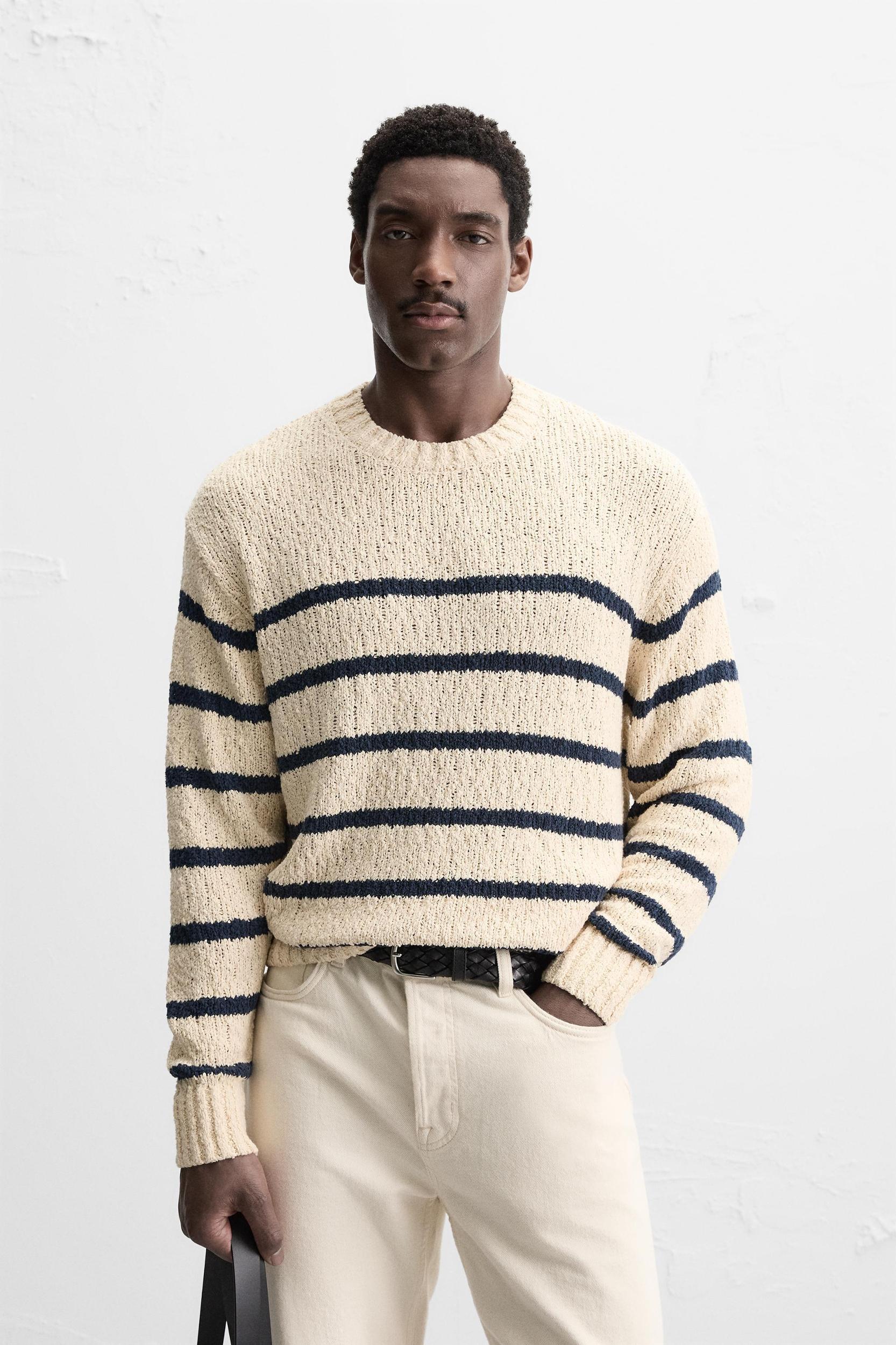 TEXTURED STRIPE SWEATER Product Image